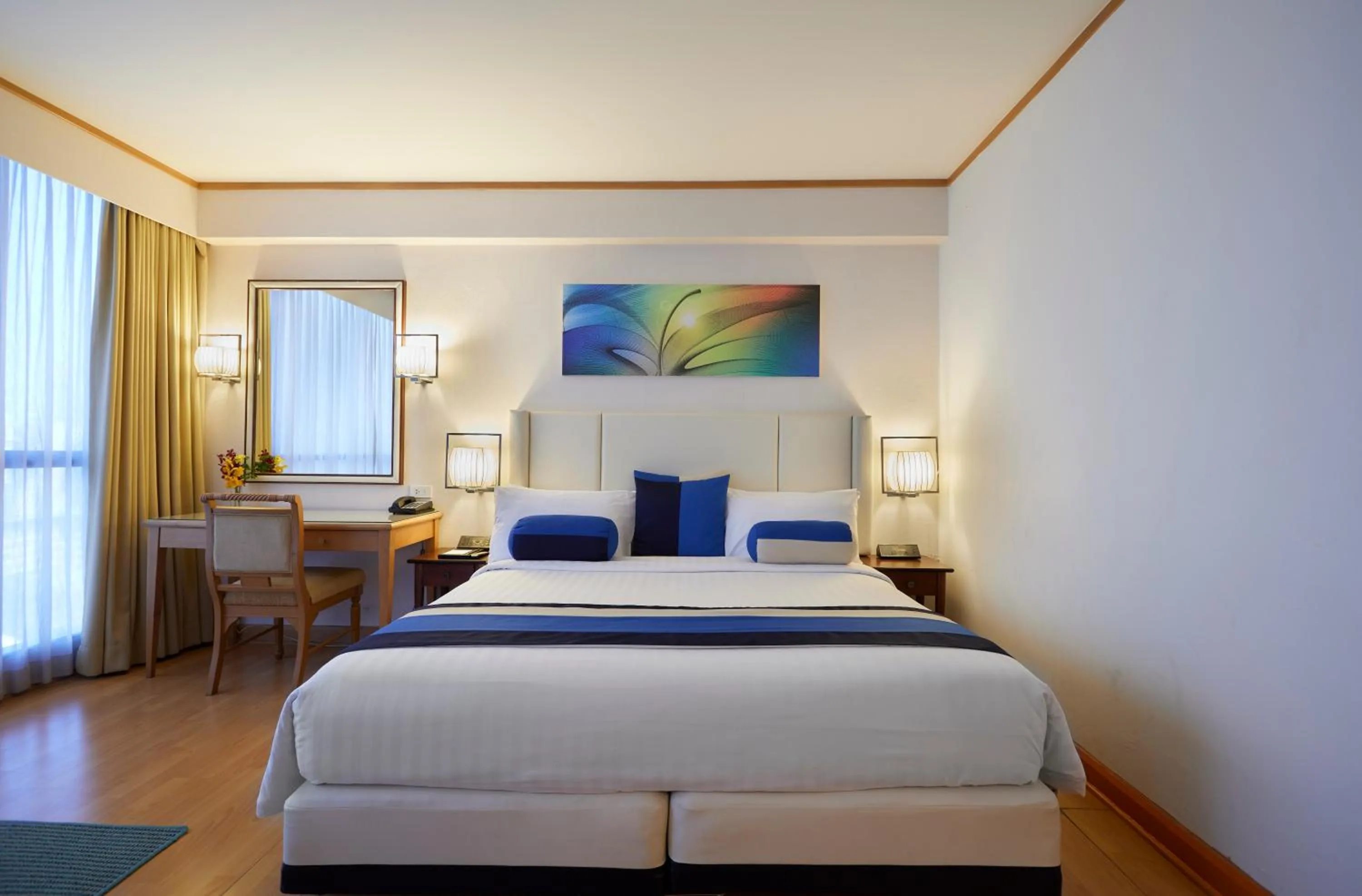 Bed in The Four Wings Hotel Bangkok