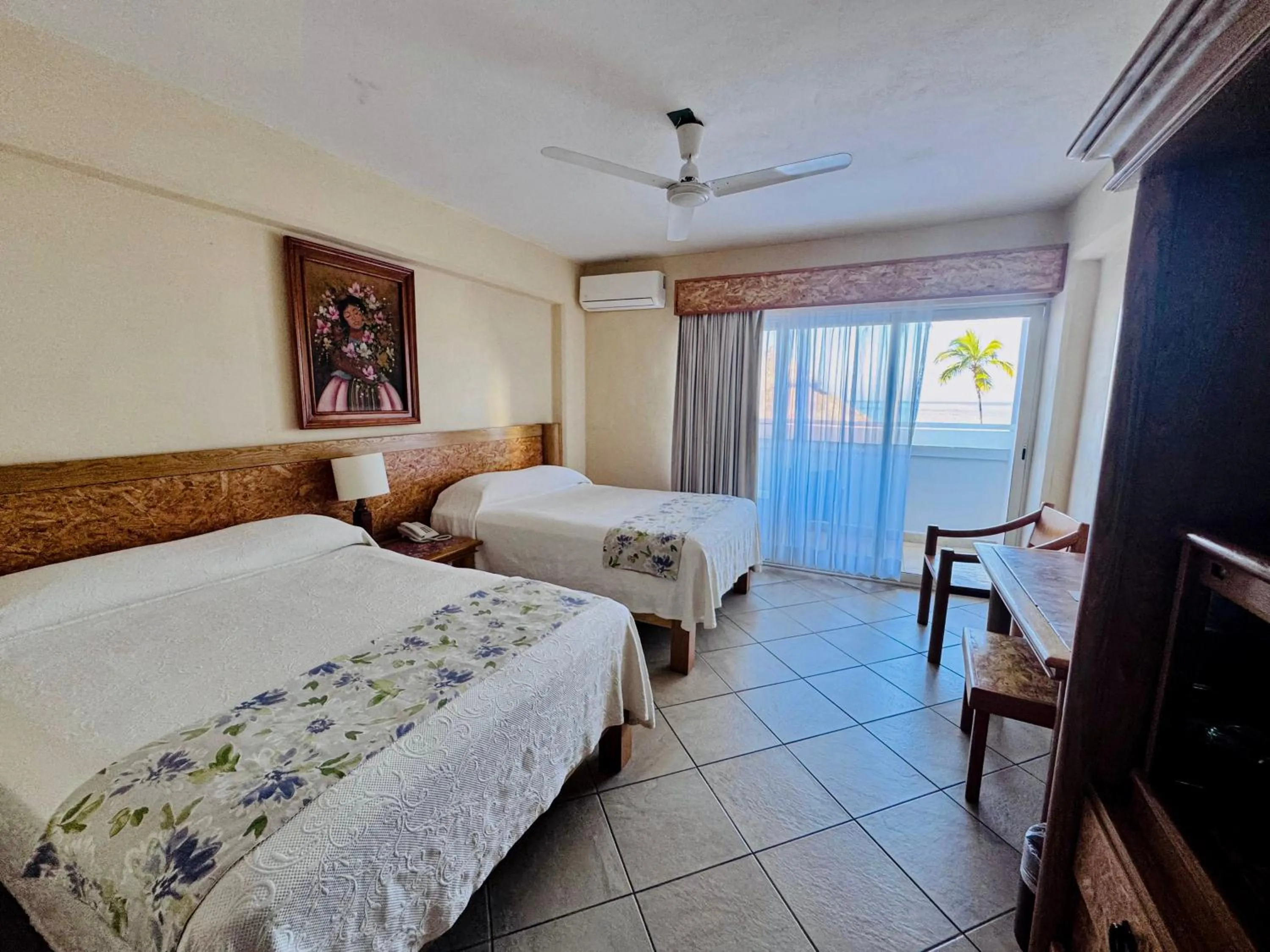 Bed in Tropicana Hotel Puerto Vallarta