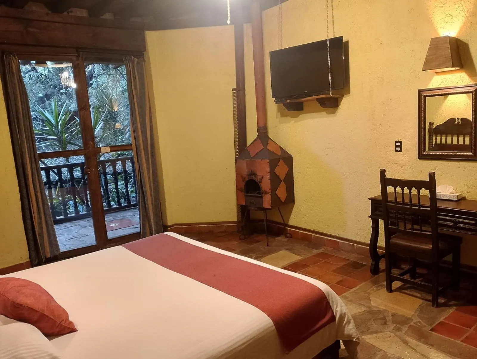 Bed in Hotel Hacienda Don Juan