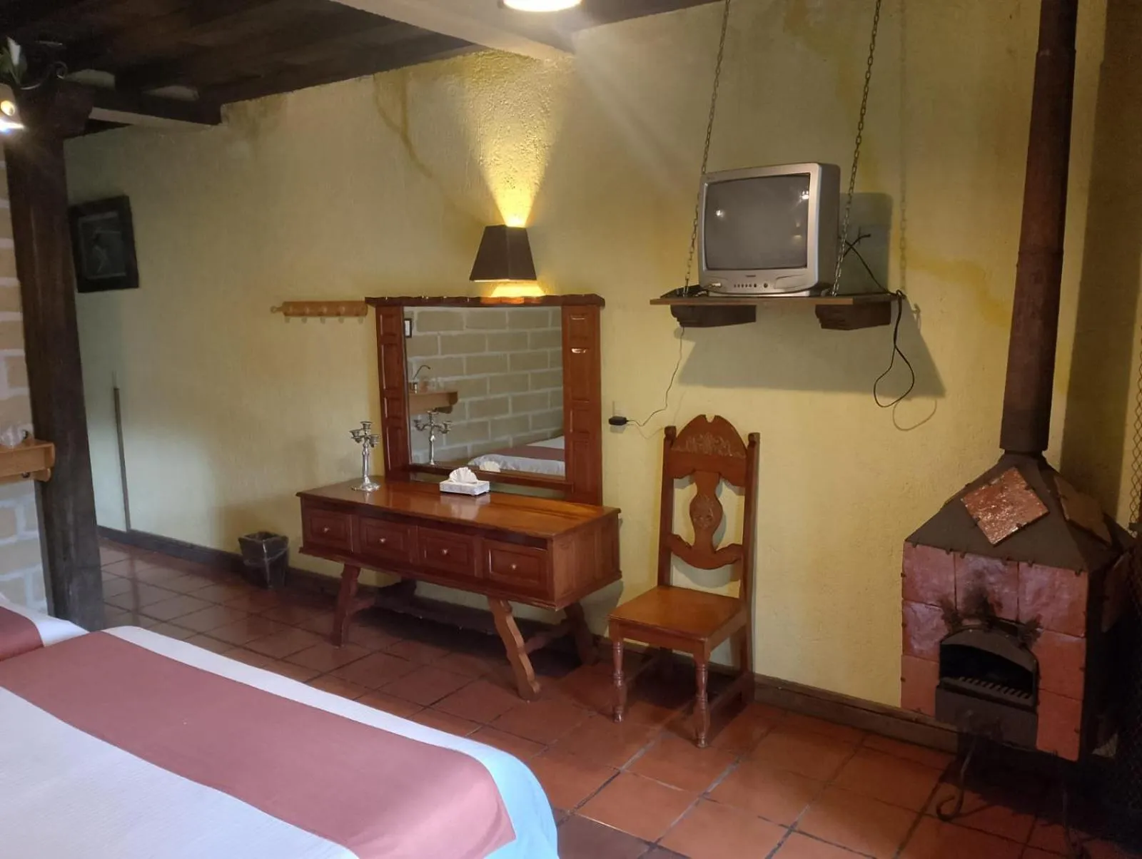 Bed in Hotel Hacienda Don Juan