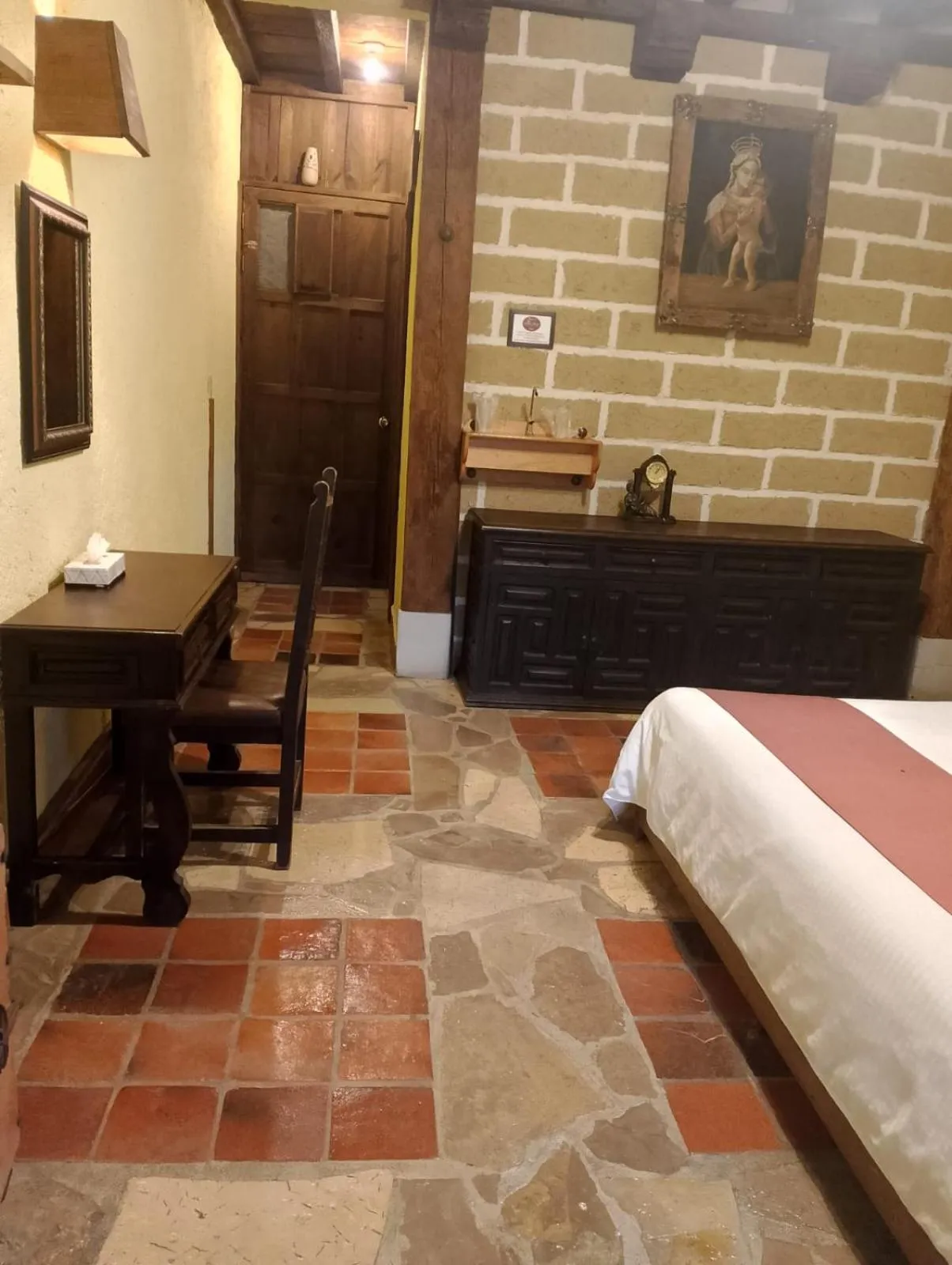 Bed in Hotel Hacienda Don Juan