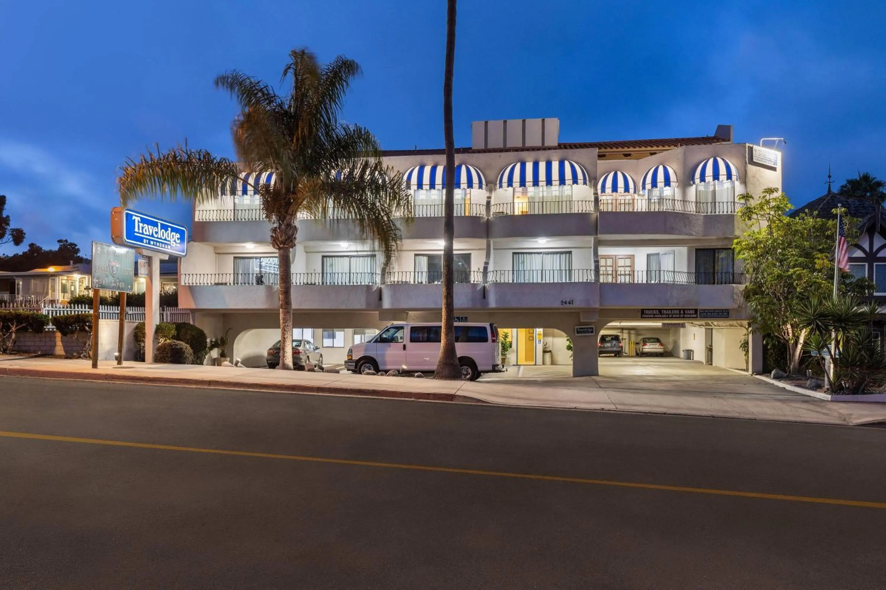 Property building in Travelodge by Wyndham San Clemente Beach