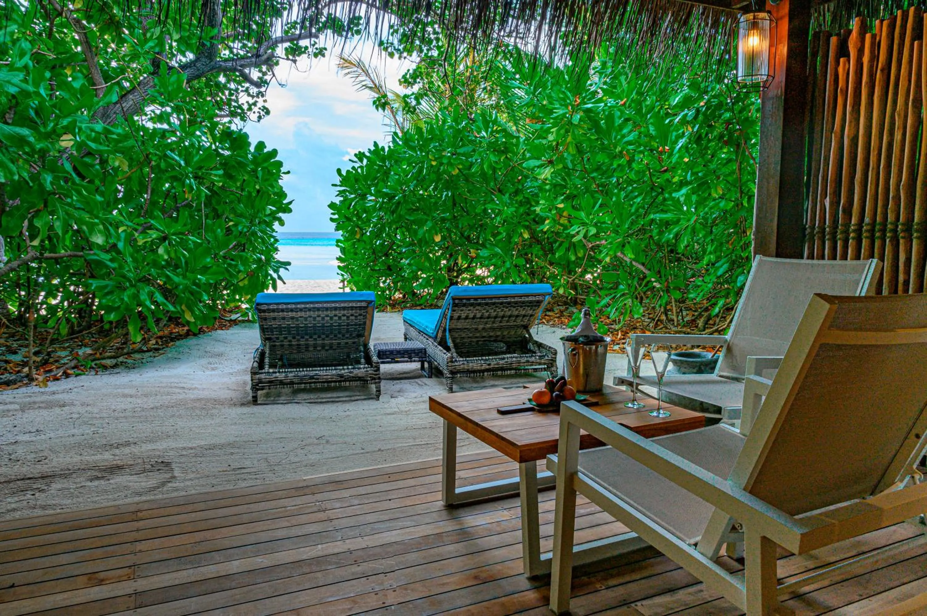 Balcony/Terrace in Constance Moofushi Maldives - All Inclusive