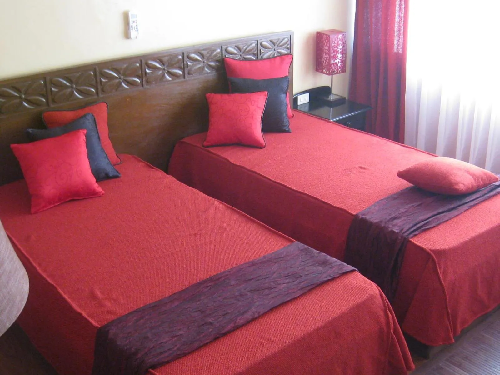 Bed in Manila Manor Hotel