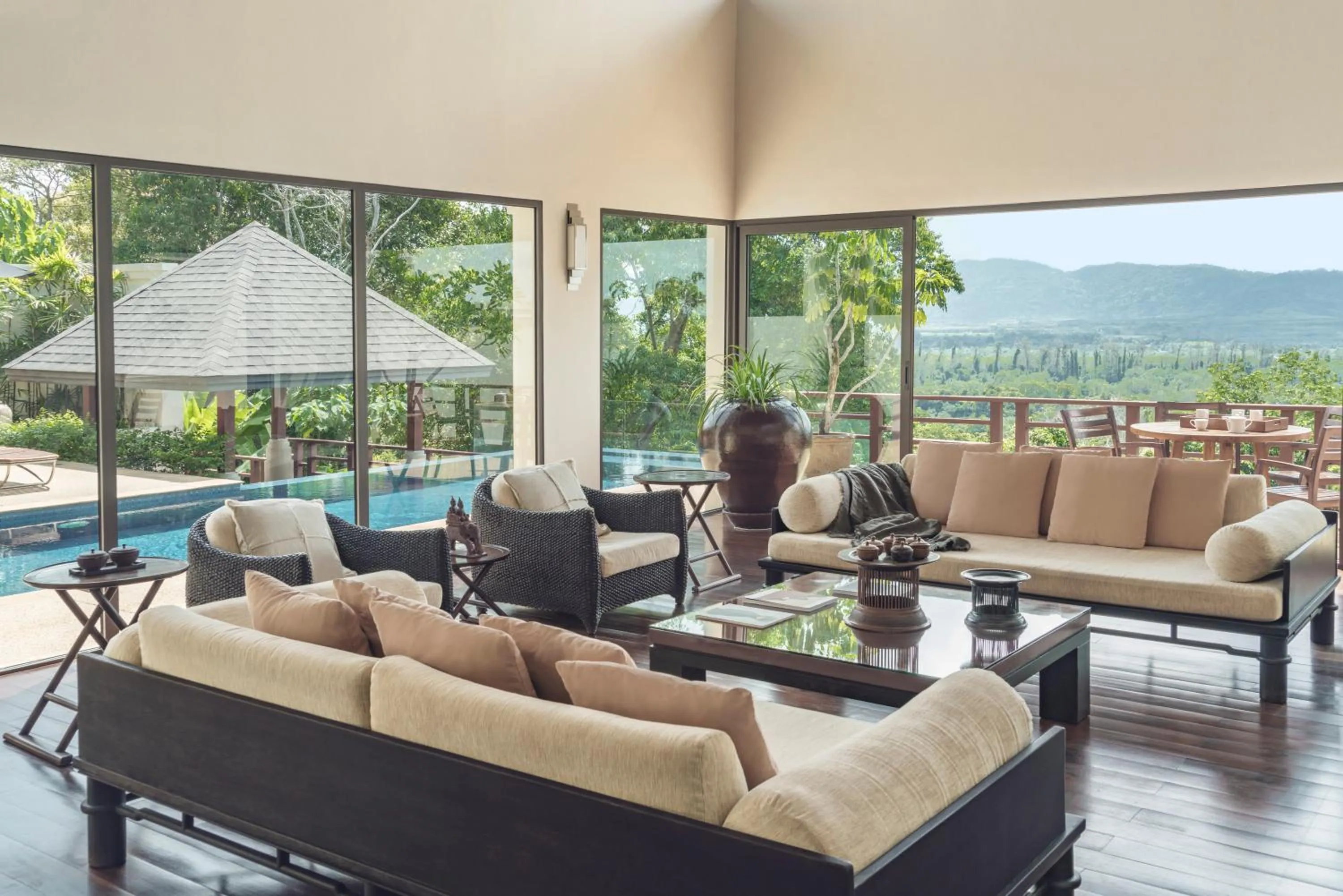 Living room in The Pavilions Phuket