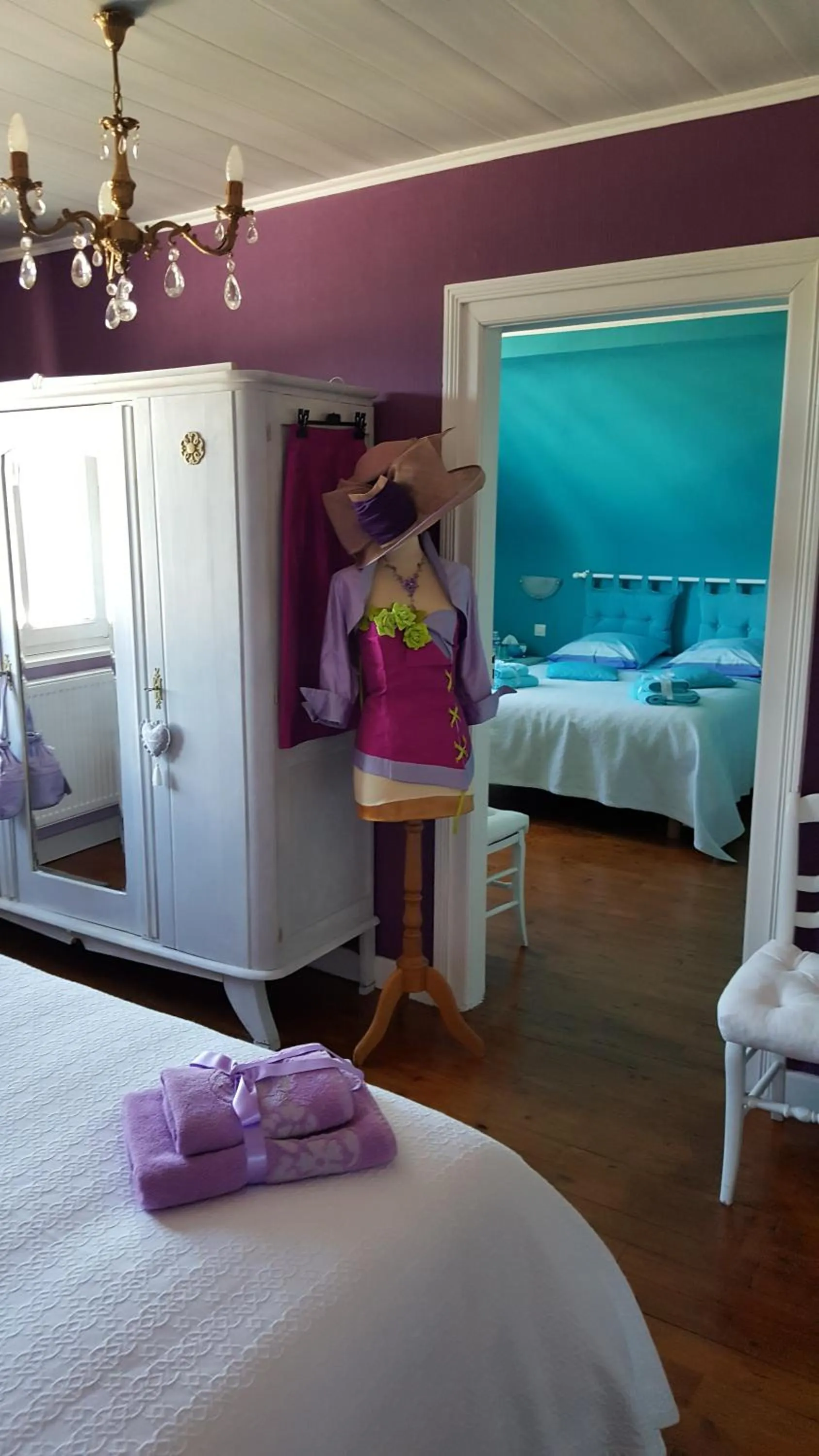 Bedroom, Bed in Au berceau du loup agile