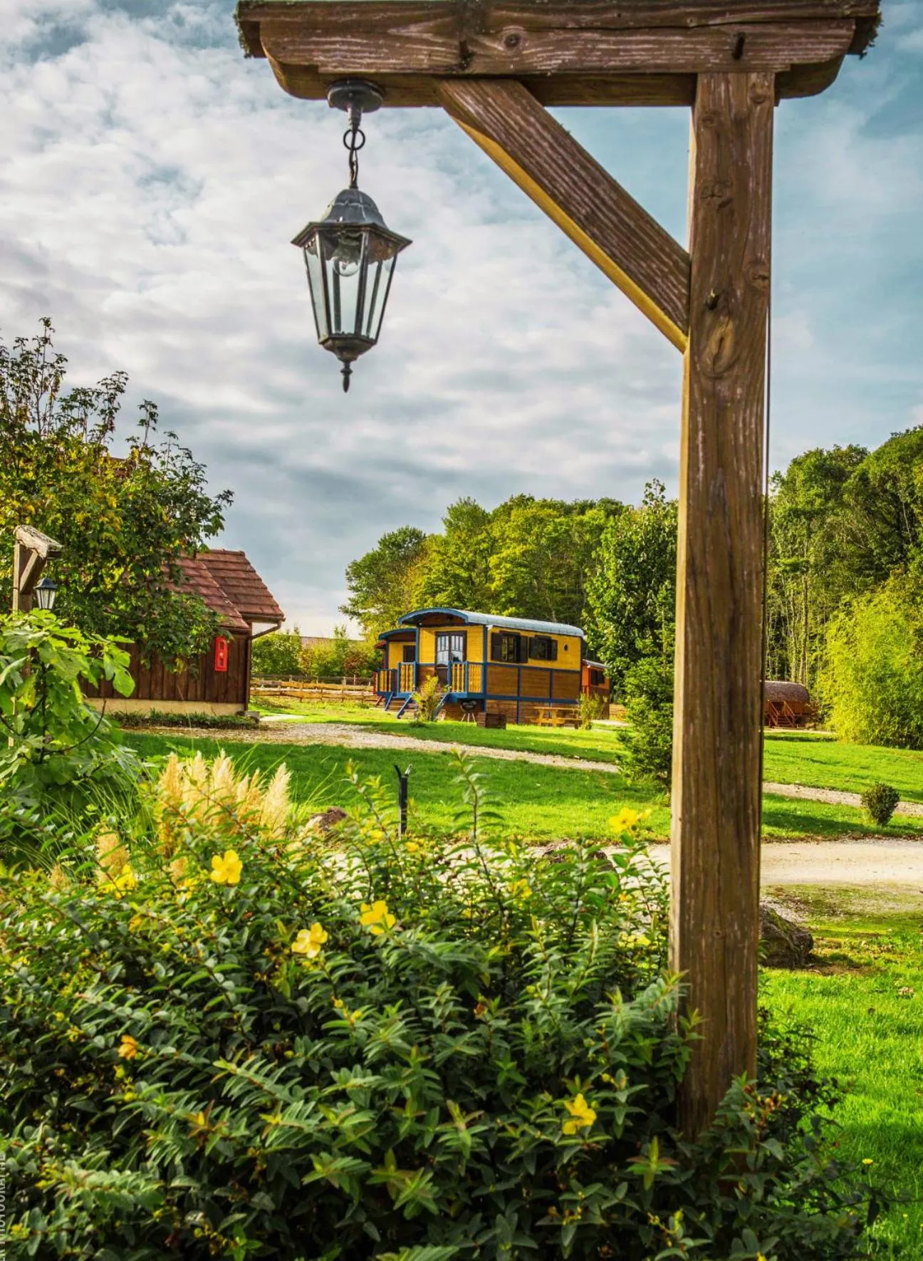Garden view in SAS Le Hameau des Grilles