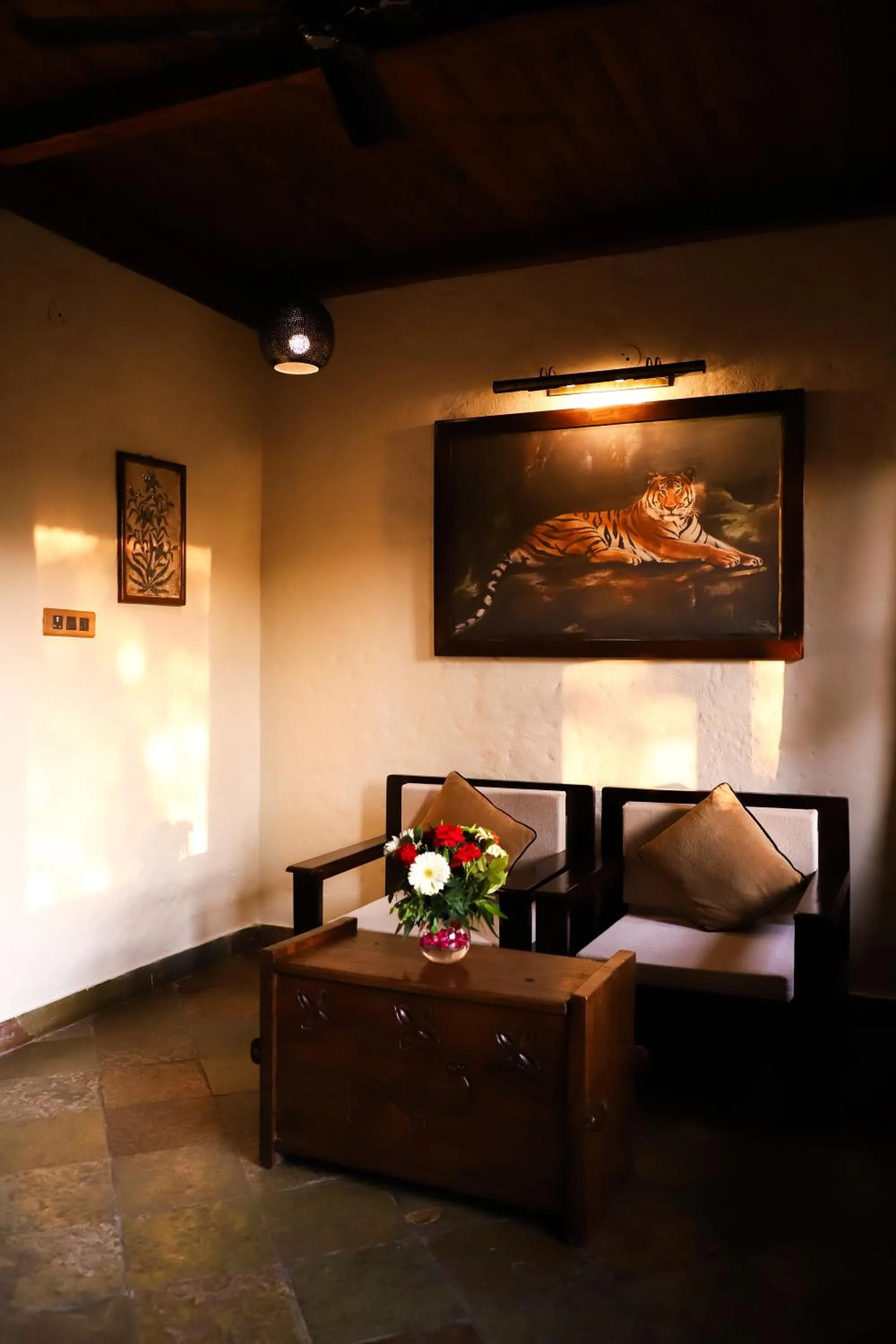 Seating area in The Baagh Ananta Elite Ranthambore