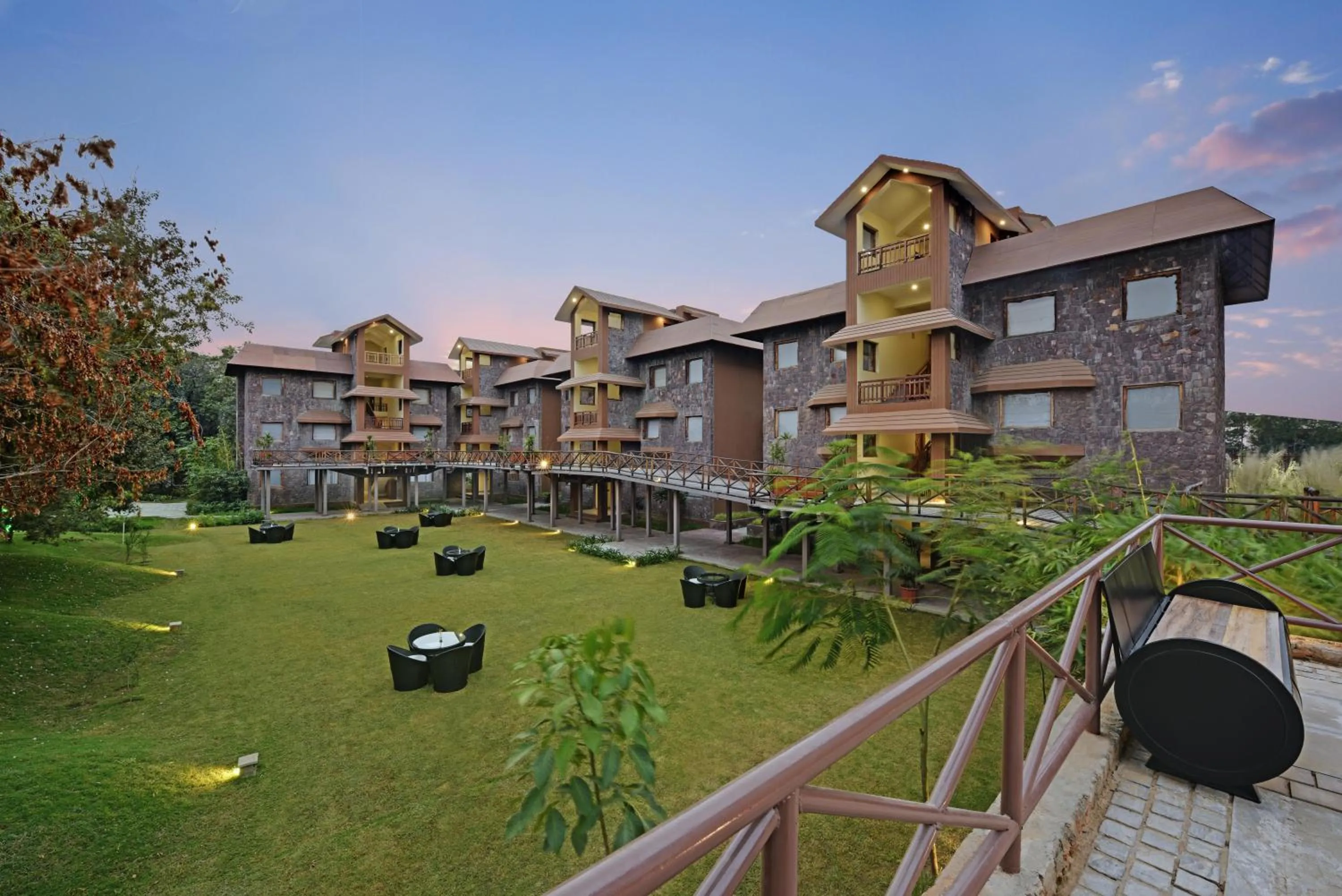 Garden view in The Baagh Ananta Elite Ranthambore