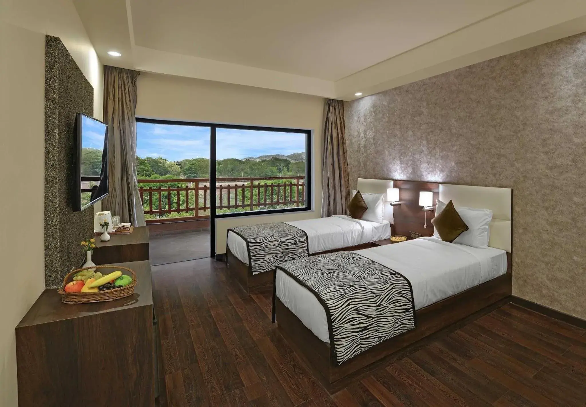 Deluxe Twin Room - 20% off on F&B, Laundry and Spa, Happy Hours from 11AM to 8 PM in The Baagh Ananta Elite Ranthambore Deluxe Twin Room - 20% off on F&B, Laundry and Spa, Happy Hours from 11AM to 8 PM in The Baagh Ananta Elite Ranthambore