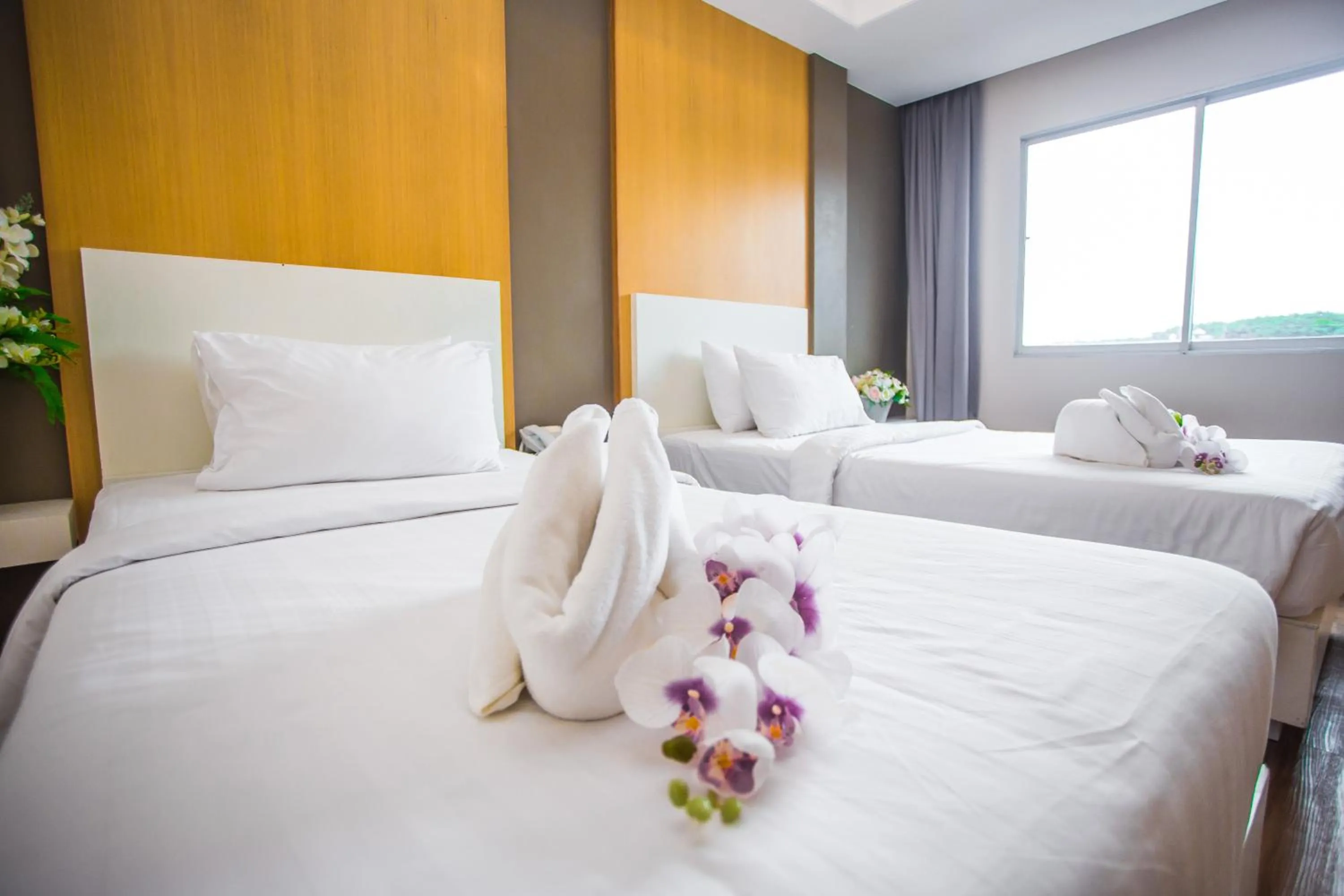 Bed in New Travel Lodge Hotel