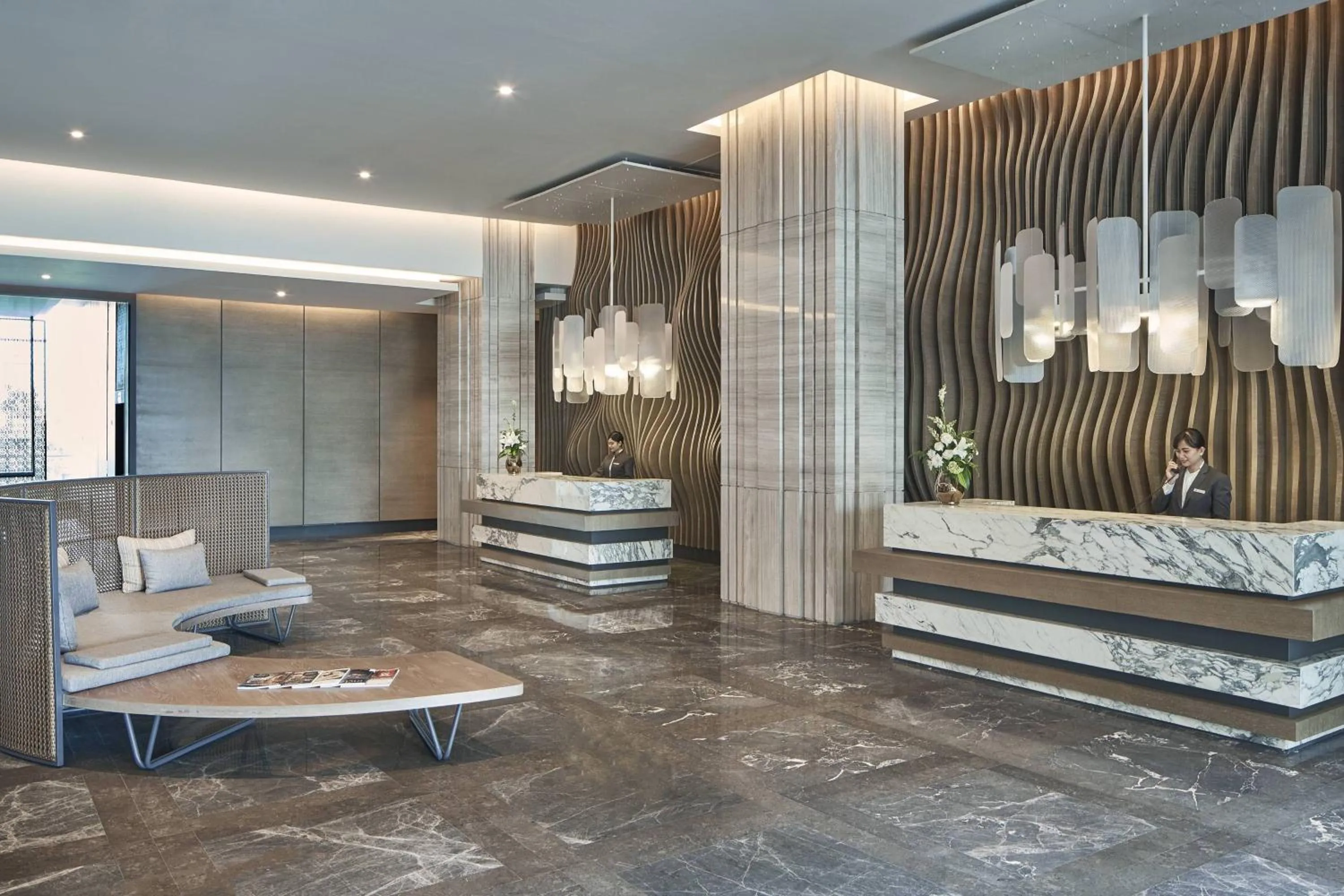 Lobby or reception in Yogyakarta Marriott Hotel