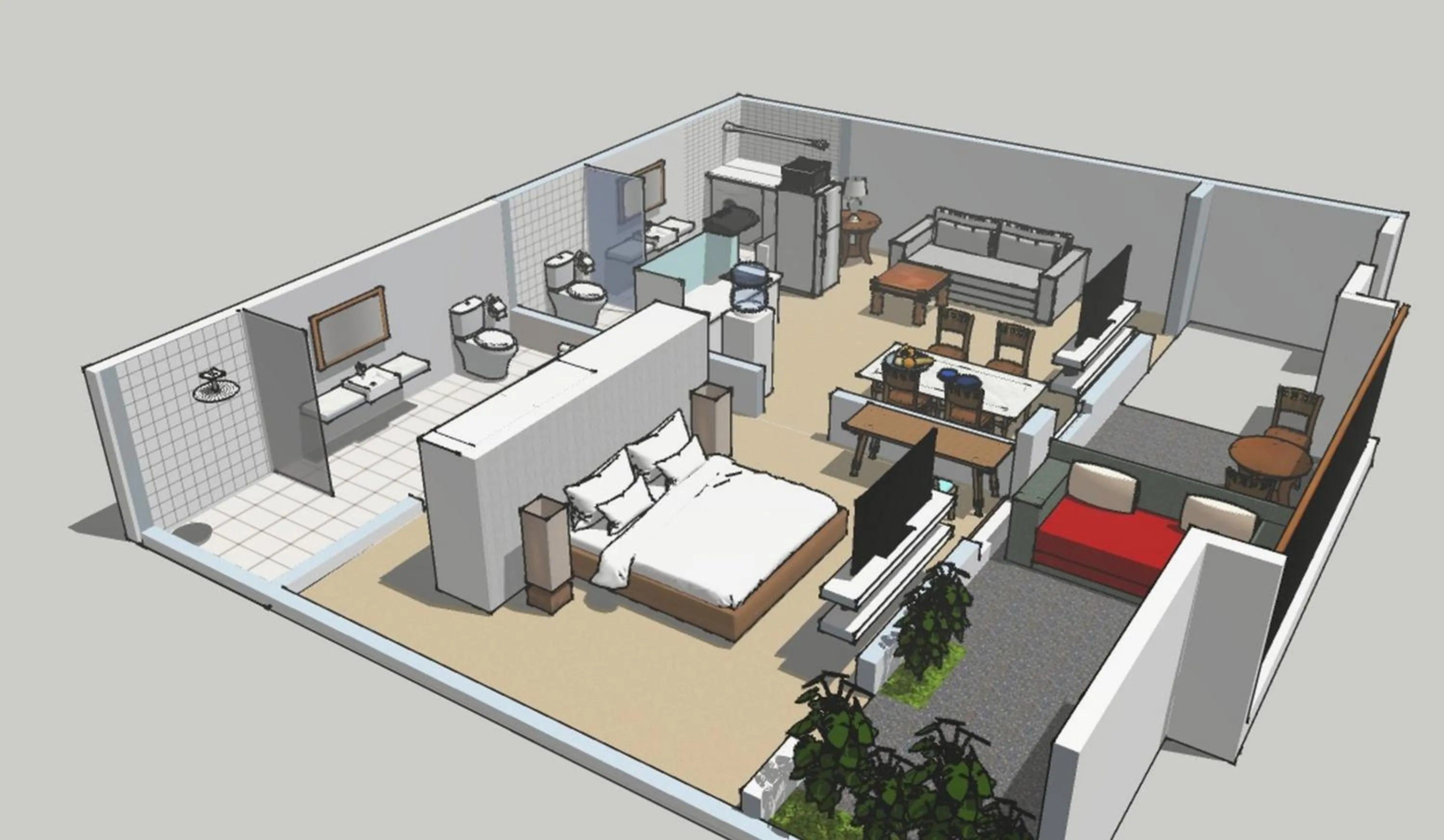 Photo of the whole room in Rama Residence Seminyak