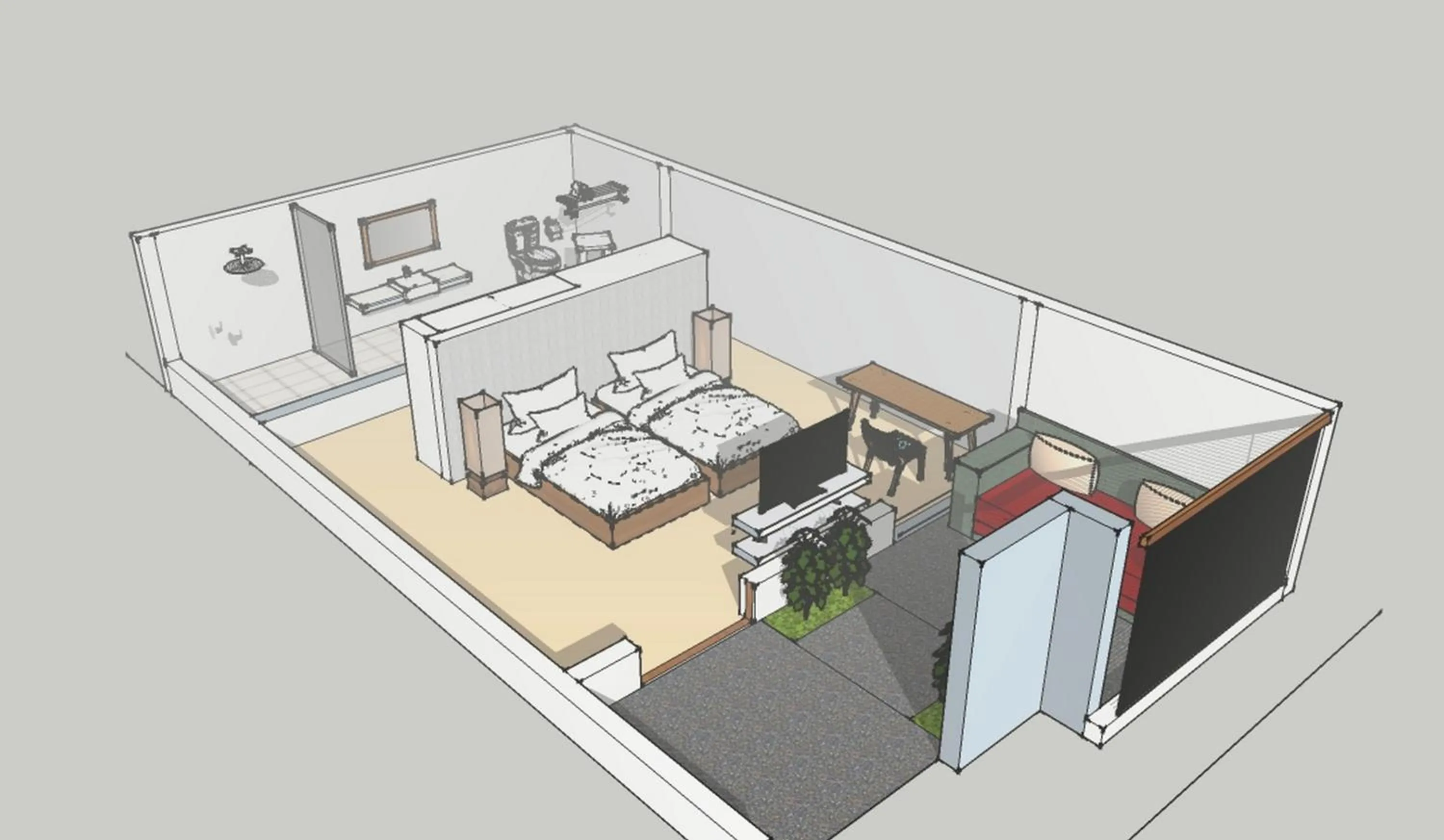 Photo of the whole room, Bed in Rama Residence Seminyak