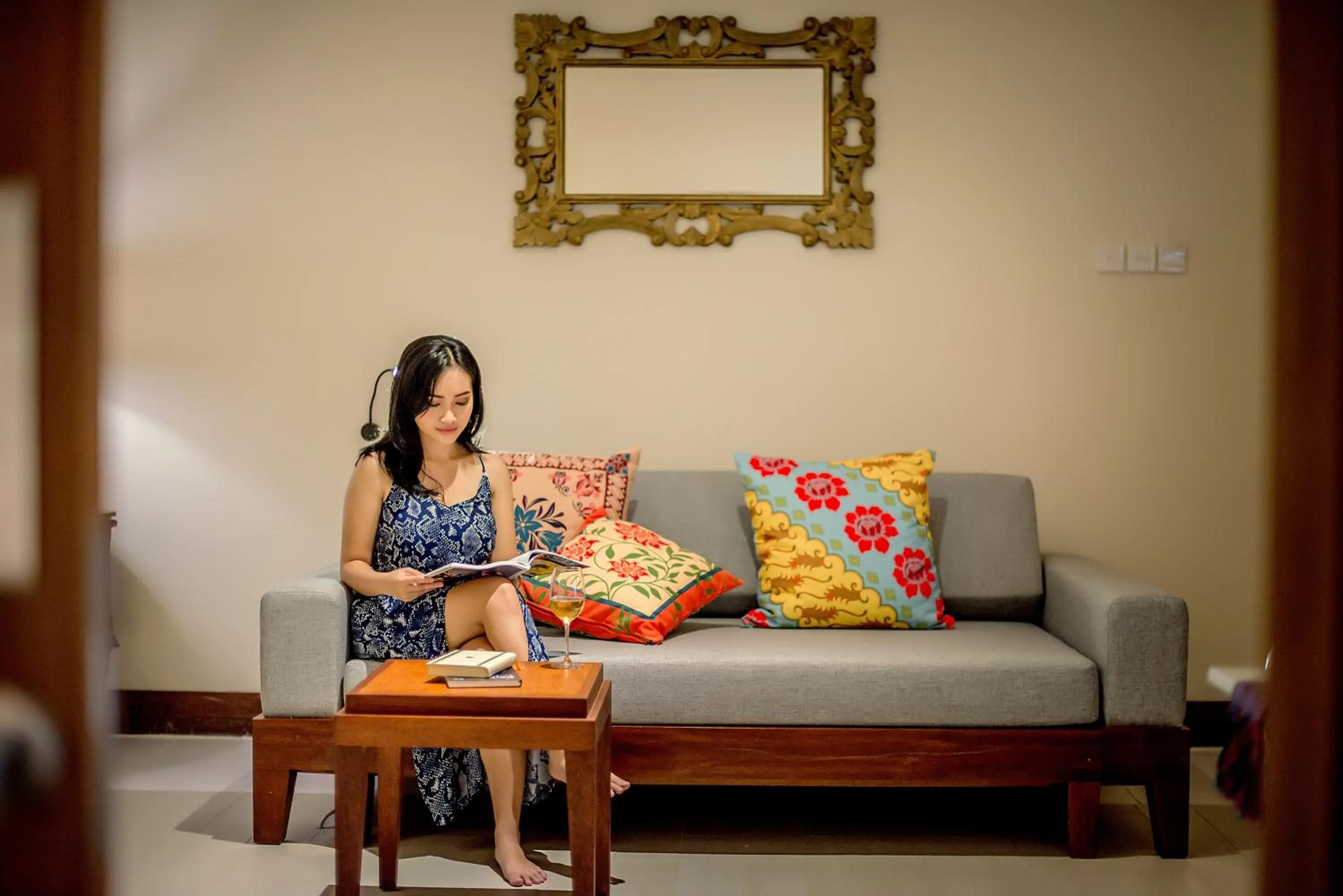 Living room in Rama Residence Seminyak