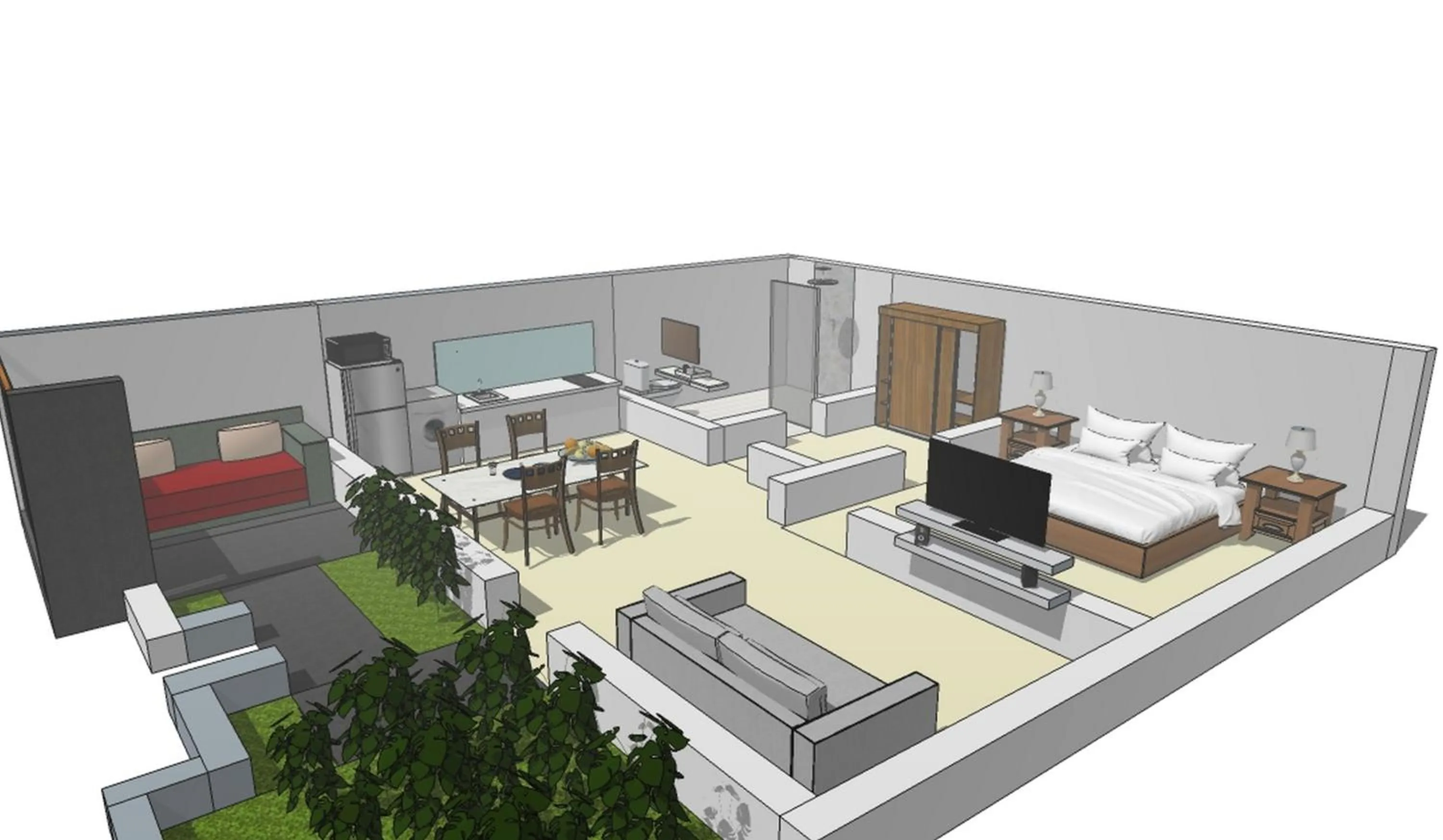 Photo of the whole room in Rama Residence Seminyak