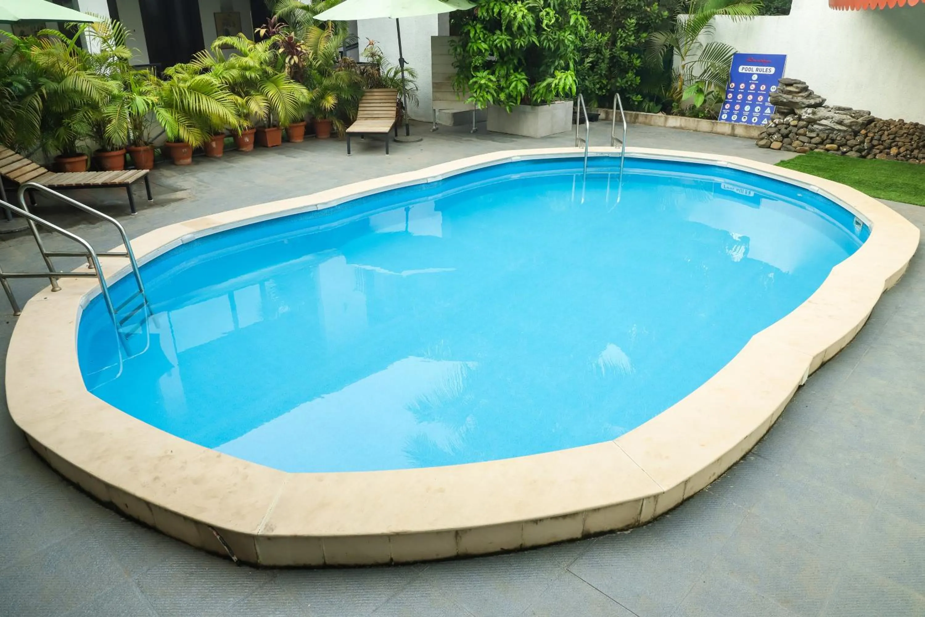 Swimming pool in Sanidhya Beach Resort & Spa