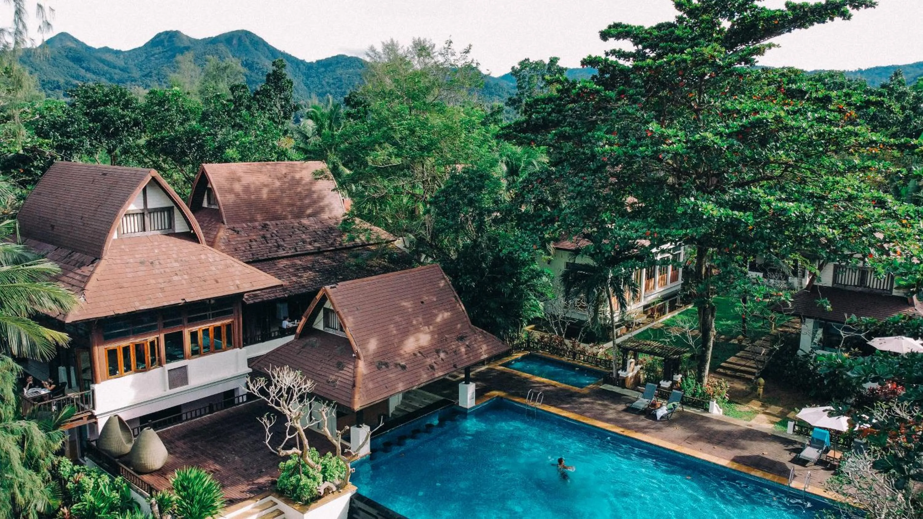 Bird's eye view in Barali Beach Resort Koh Chang