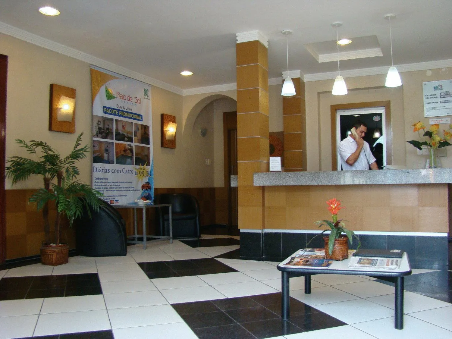 Lobby or reception in Raio de Sol Praia Hotel