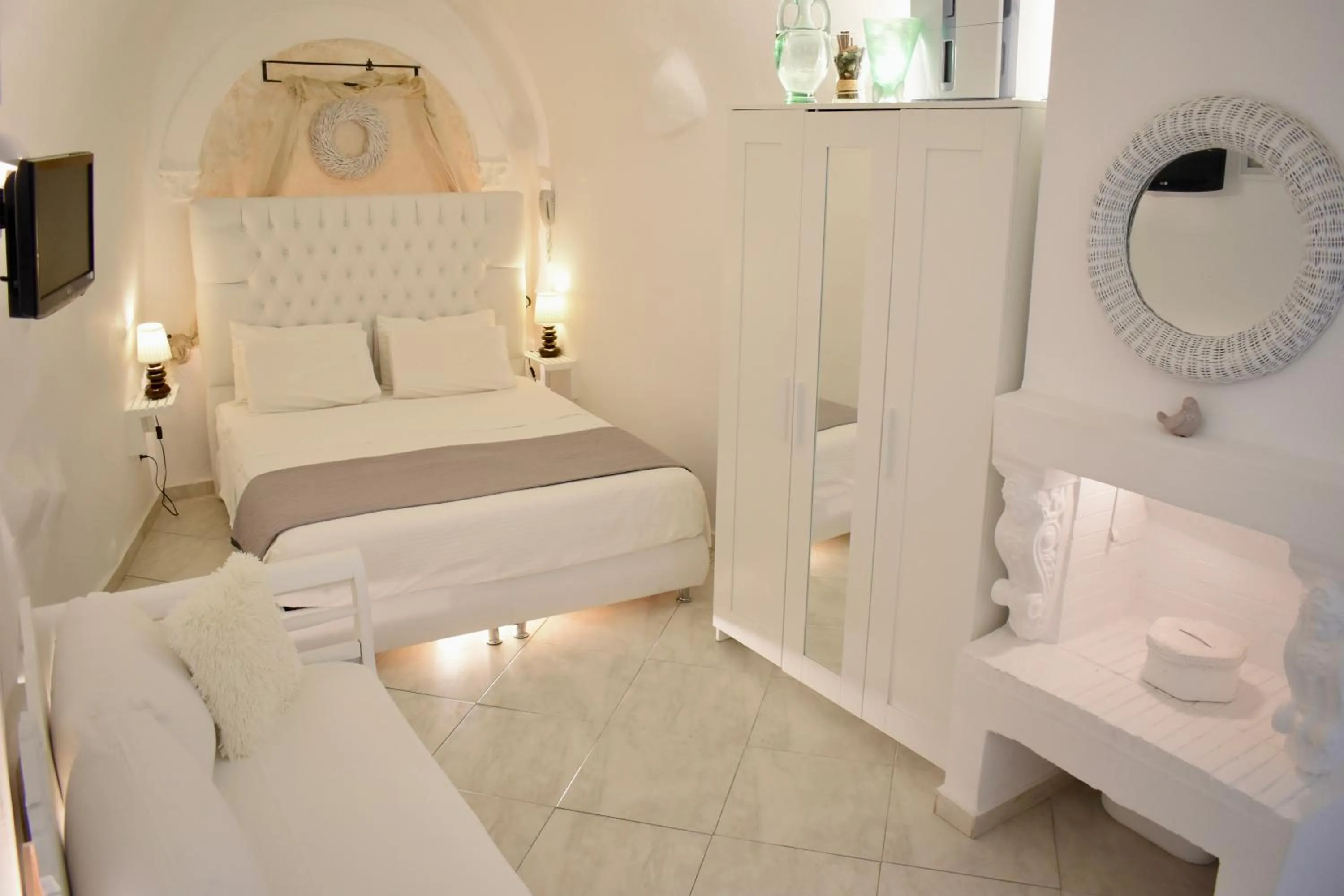 Bedroom, Bed in Aeolos Art & Eco Suites Adults Only