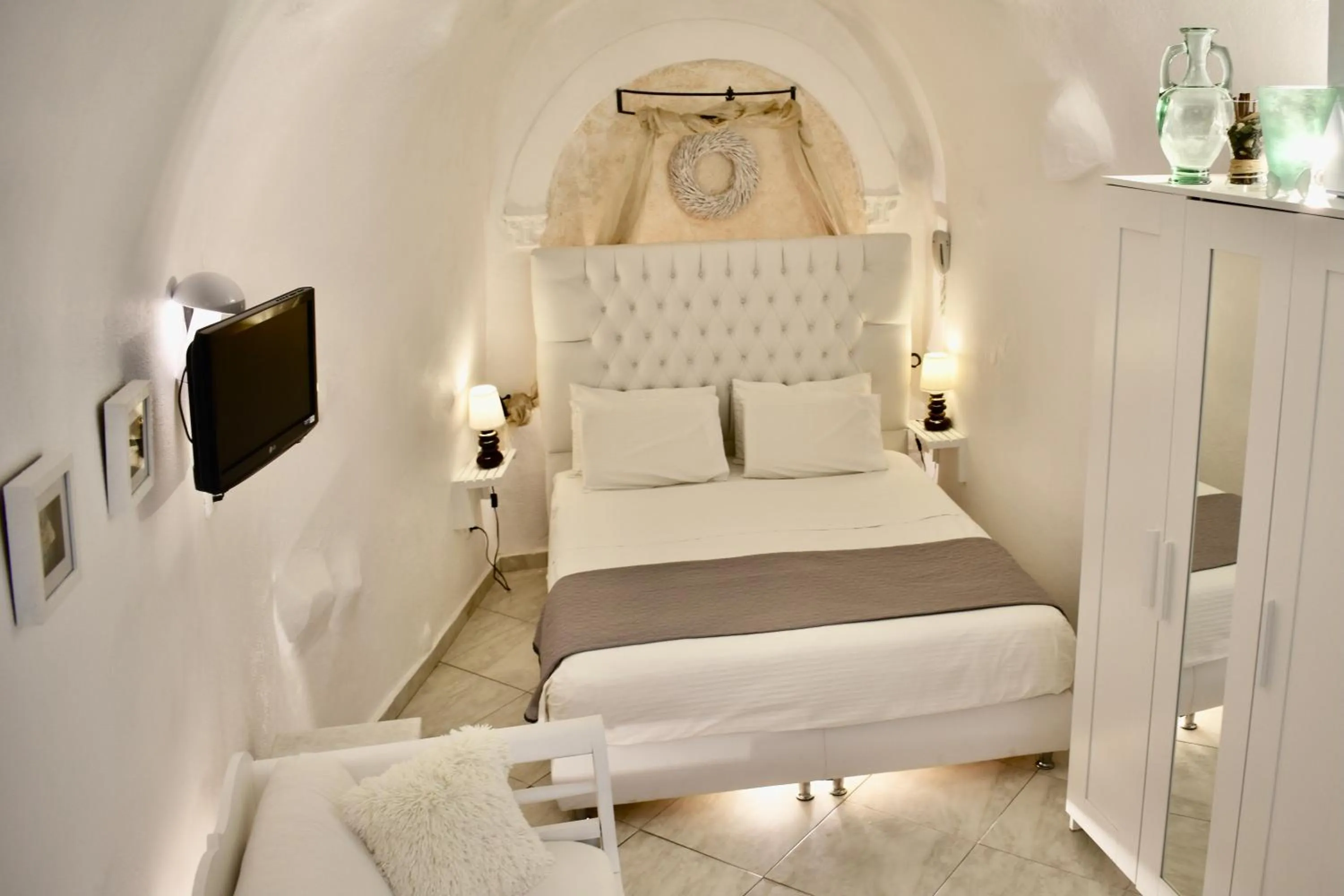 Bedroom, Bed in Aeolos Art & Eco Suites Adults Only