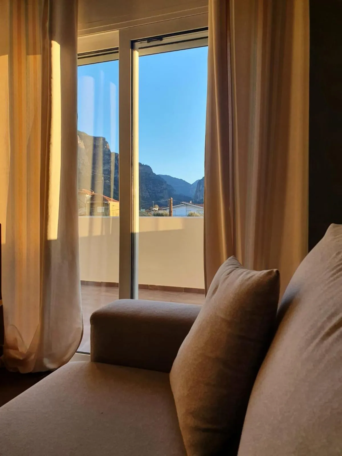 Seating area in Alkistis Hotel