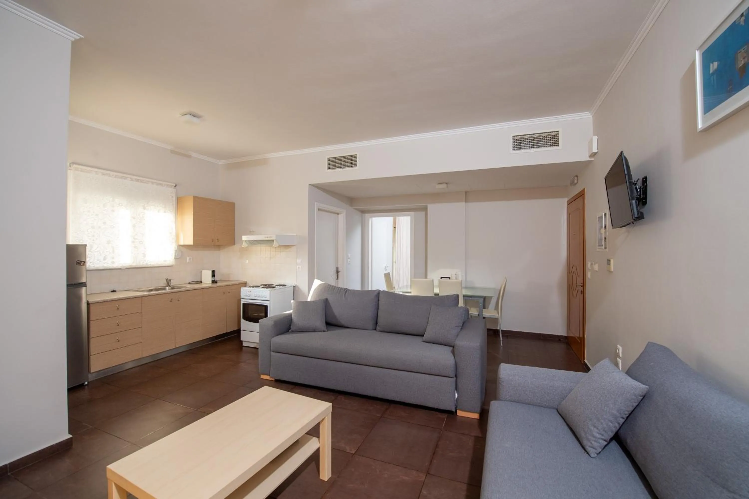 Kitchen or kitchenette in Alkistis Hotel