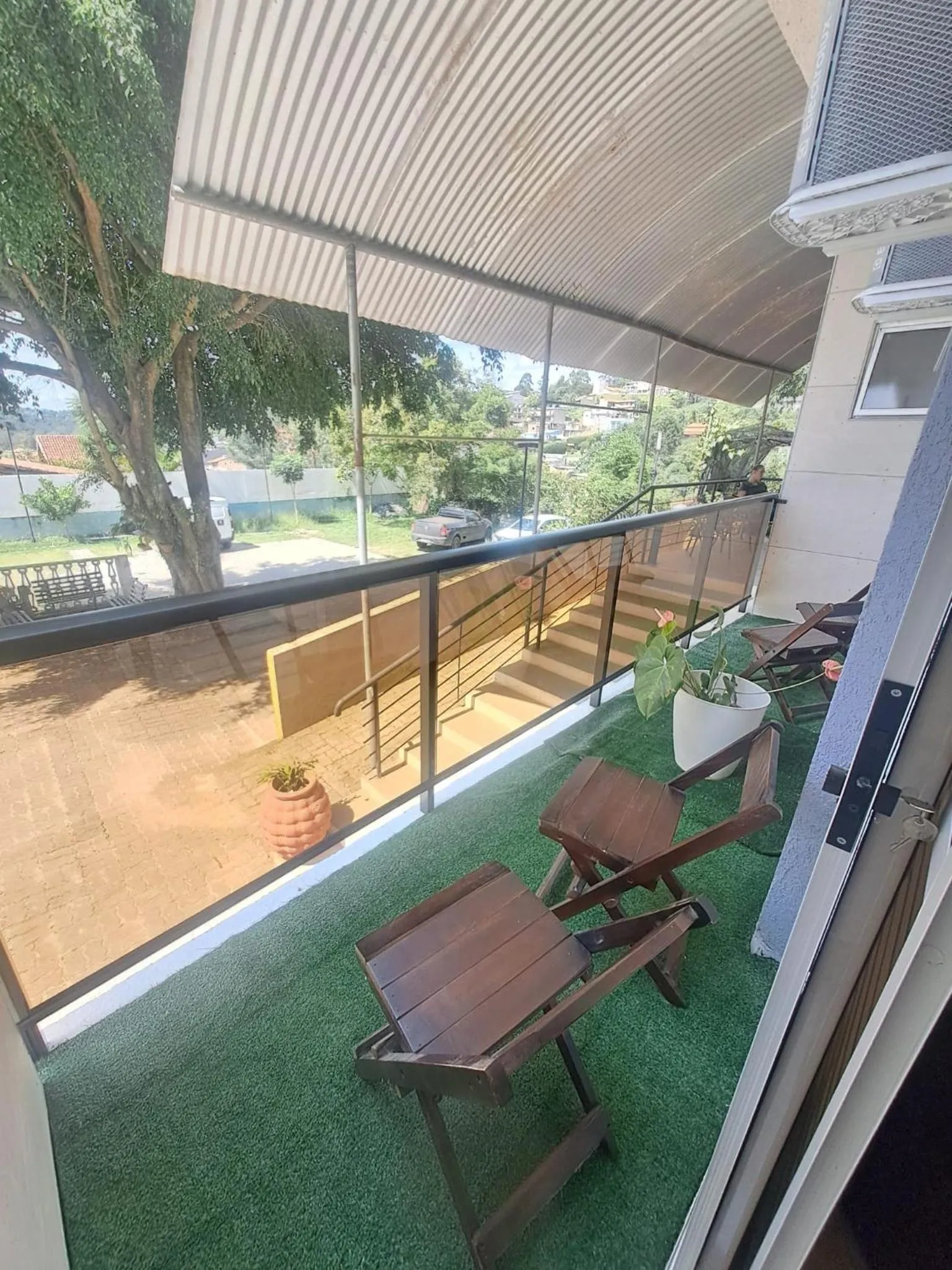 Balcony/Terrace in Pousada TOP Mairiporã