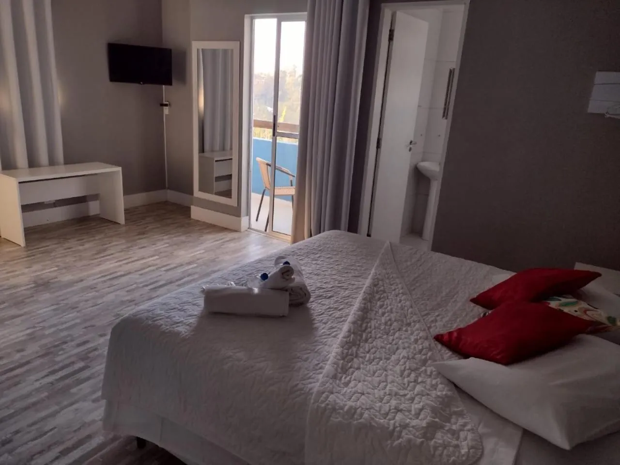 Bed in Pousada TOP Mairiporã