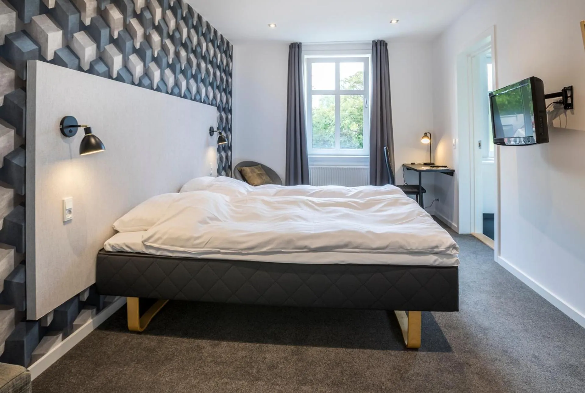 Bedroom, Bed in Hotel Ry