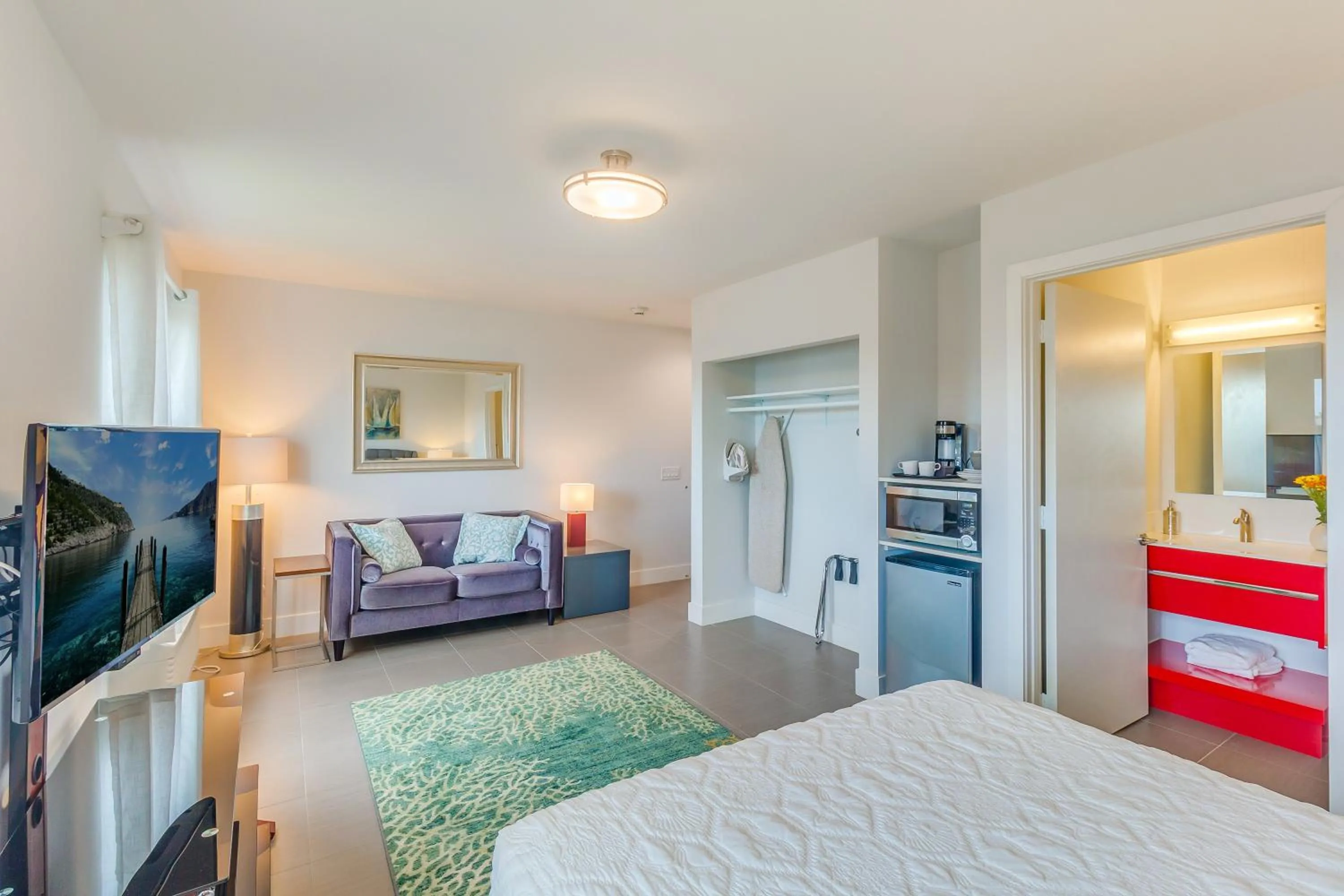 TV and multimedia, Bed in Costa Norte Boutique Hotel Miami Beach