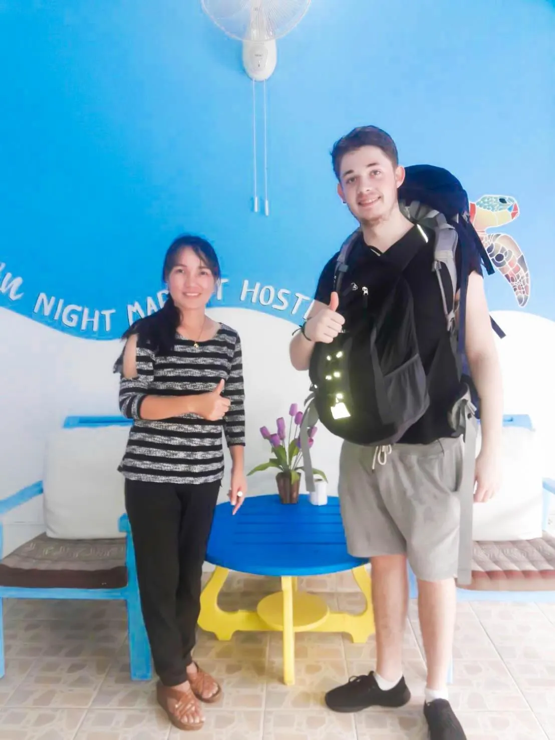 Staff in HuaHin Night Market Hostel