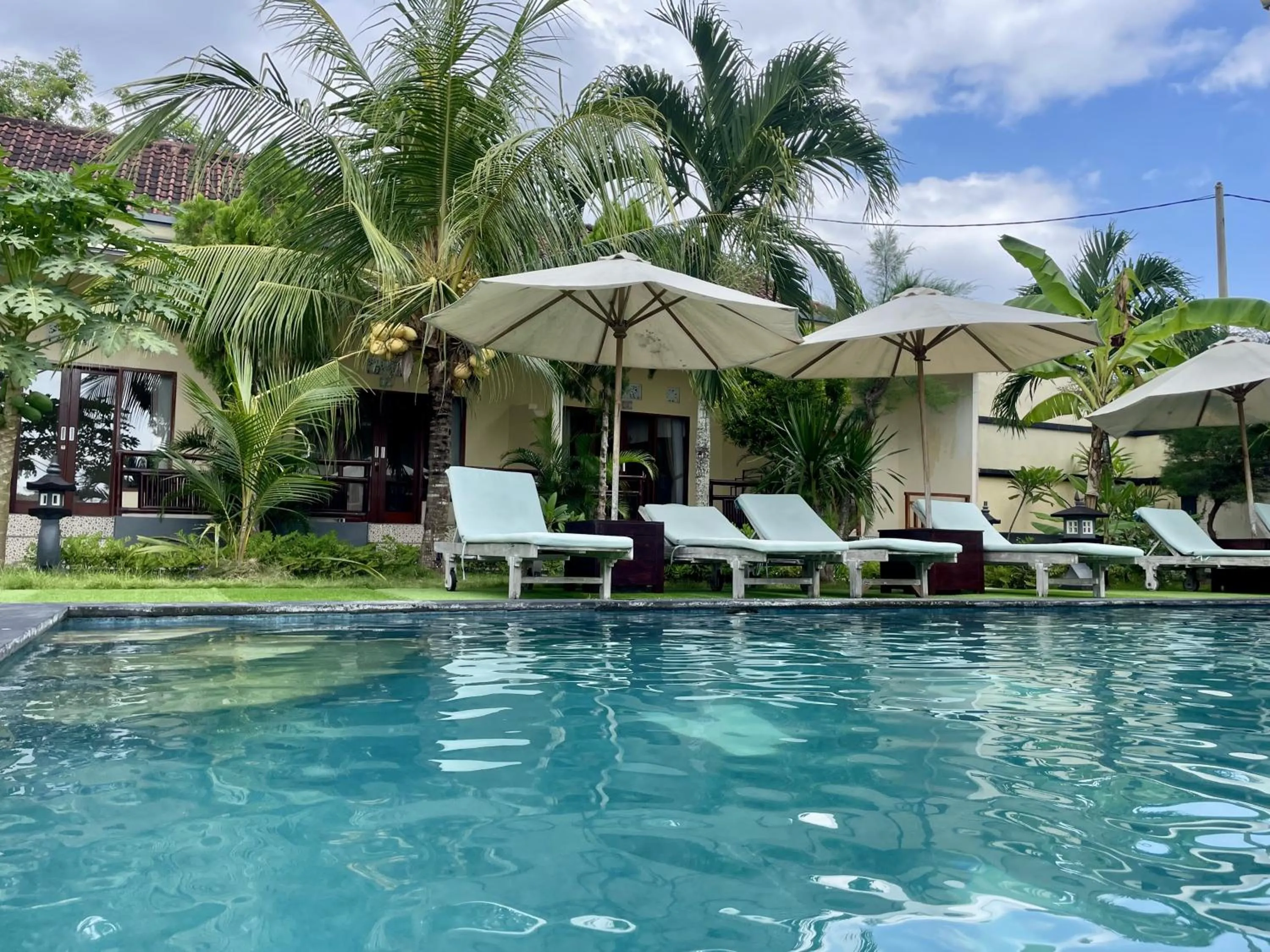 Pool view in Bali Nusa Cottage