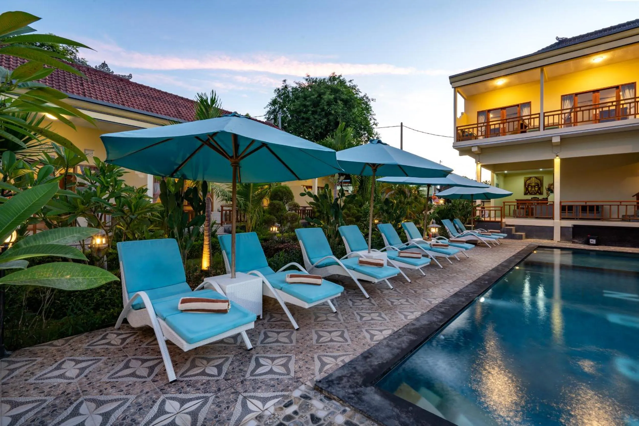 Swimming pool in Bali Nusa Cottage