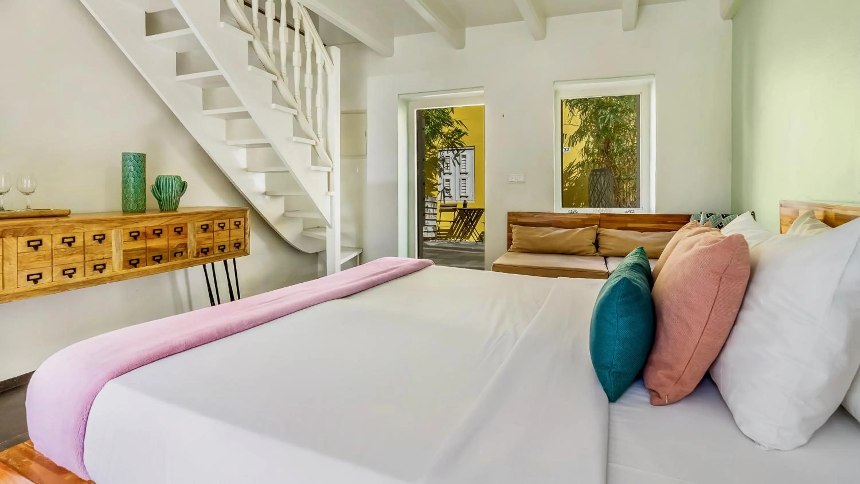 Bed in Pietermaai Boutique Hotel