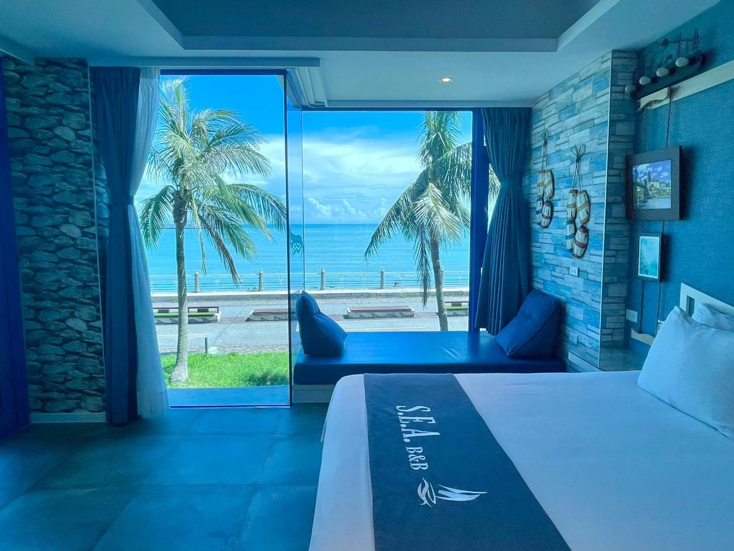 Bed in Hualien S.E.A. B&B