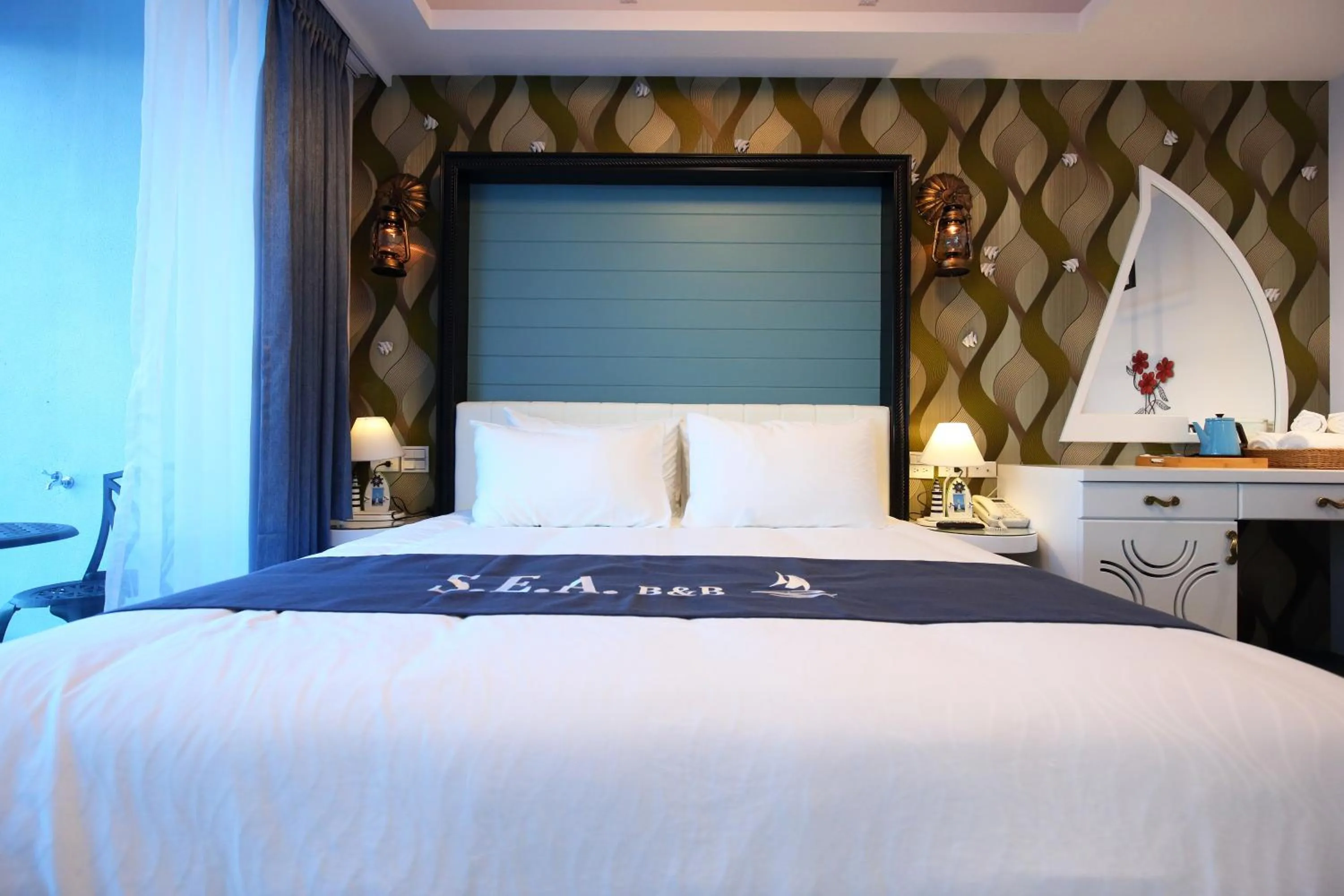 Bed in Hualien S.E.A. B&B