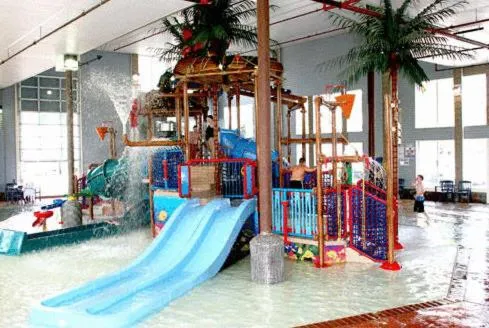 Aqua park in Cabins of Mackinac & Lodge