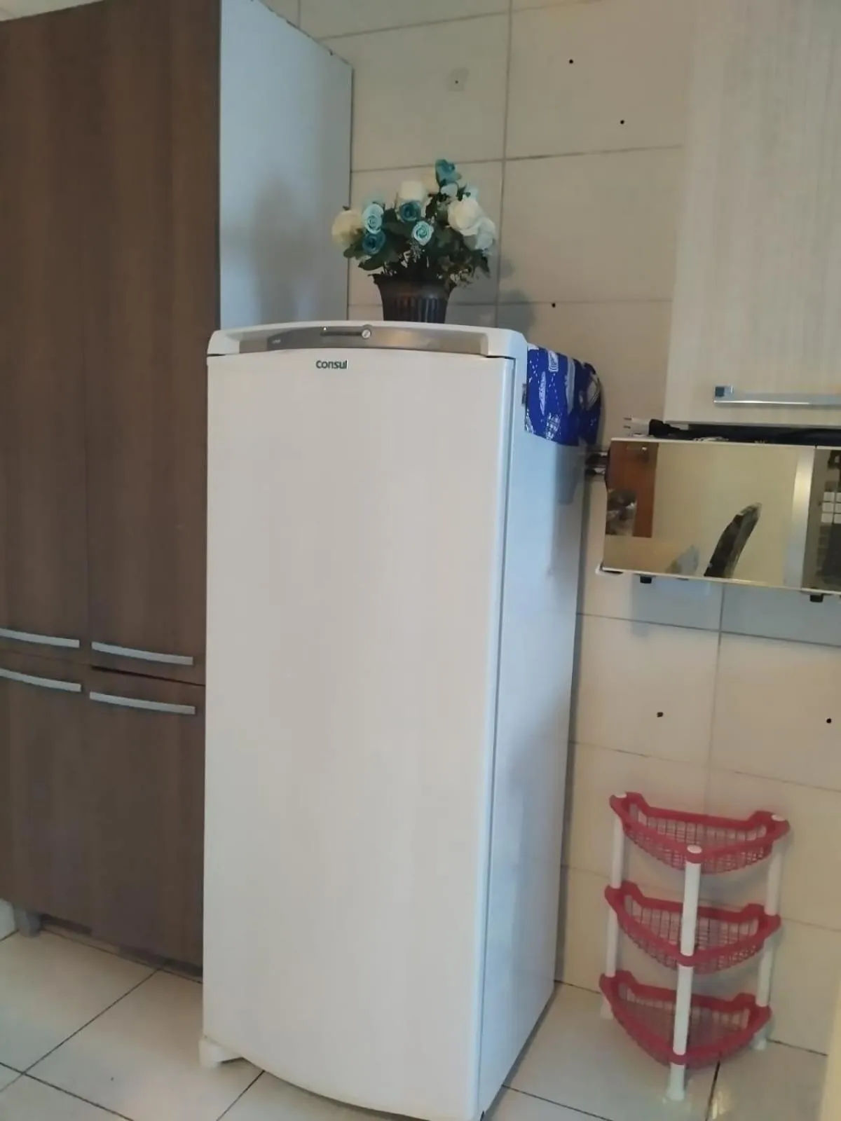 Bedroom in Apê Temporada Praia Grande SP Completo com Piscina, Churrasqueira, Estacionamento