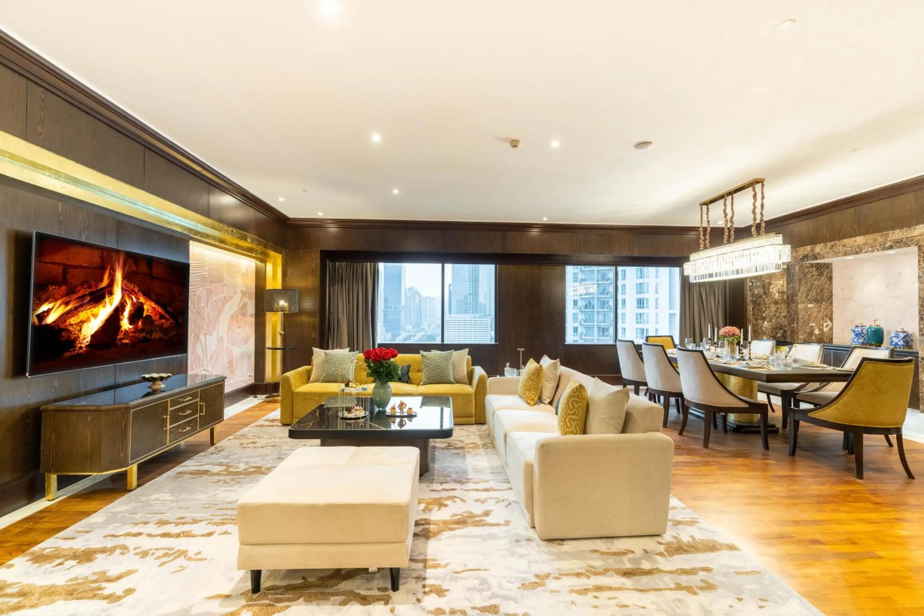 Living room in Wyndham Casablanca Jakarta