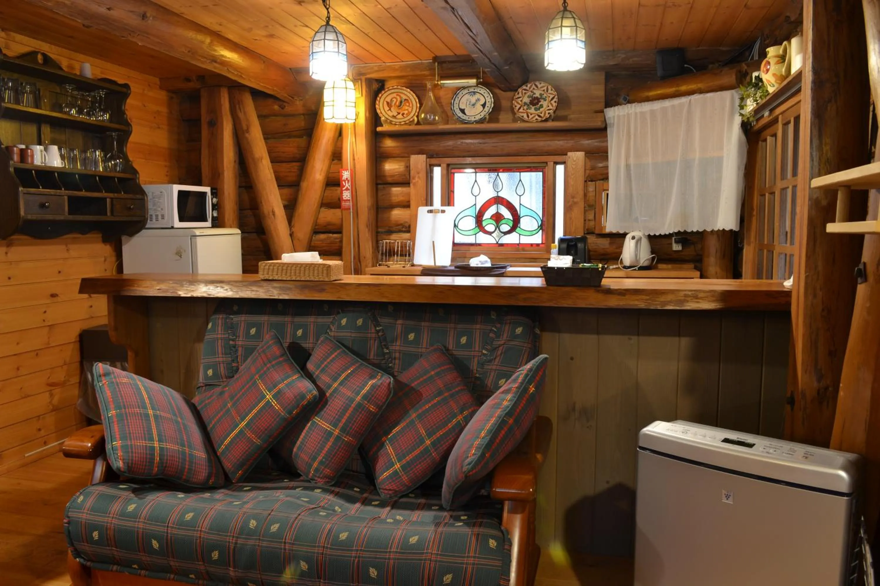 Kitchen or kitchenette in Hakuba Mominoki Hotel