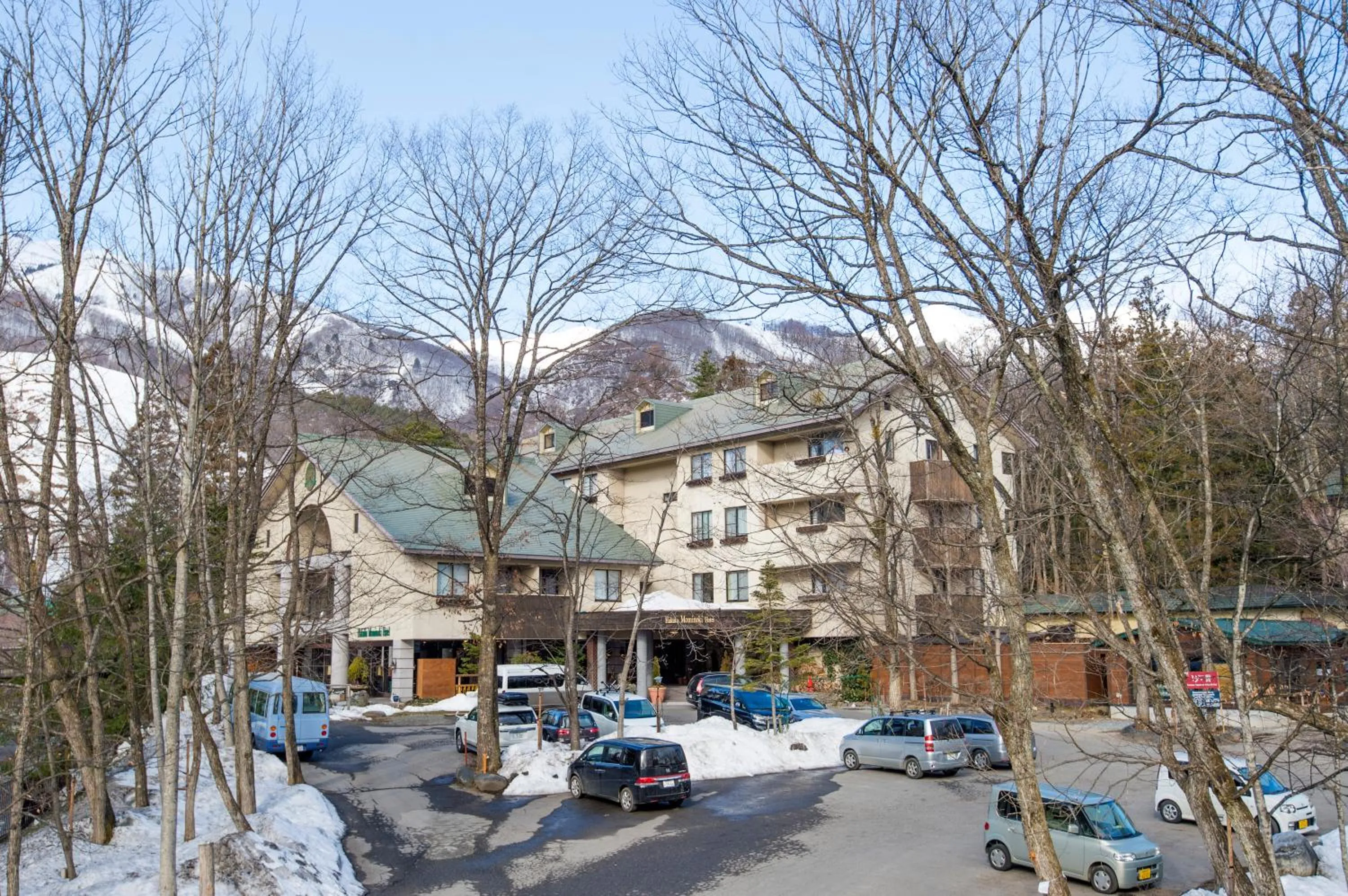 Facade/entrance in Hakuba Mominoki Hotel