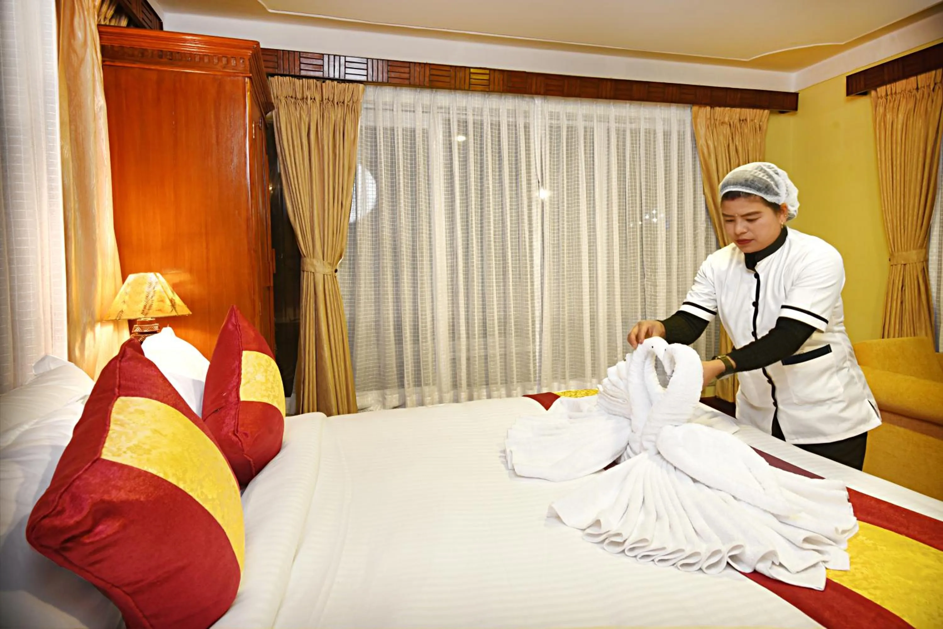 Bed in Nirvana Boutique Hotel