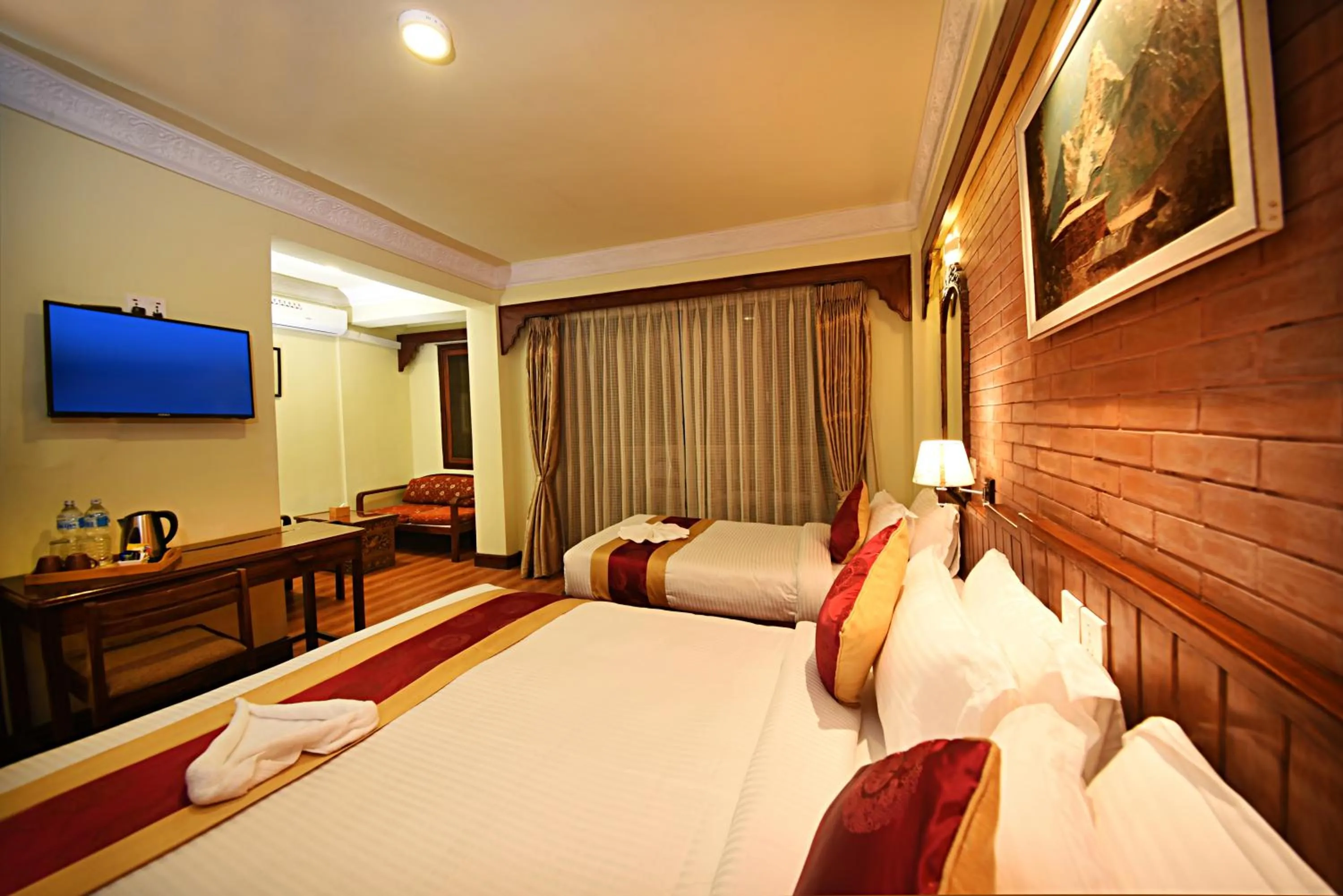 Bed in Nirvana Boutique Hotel