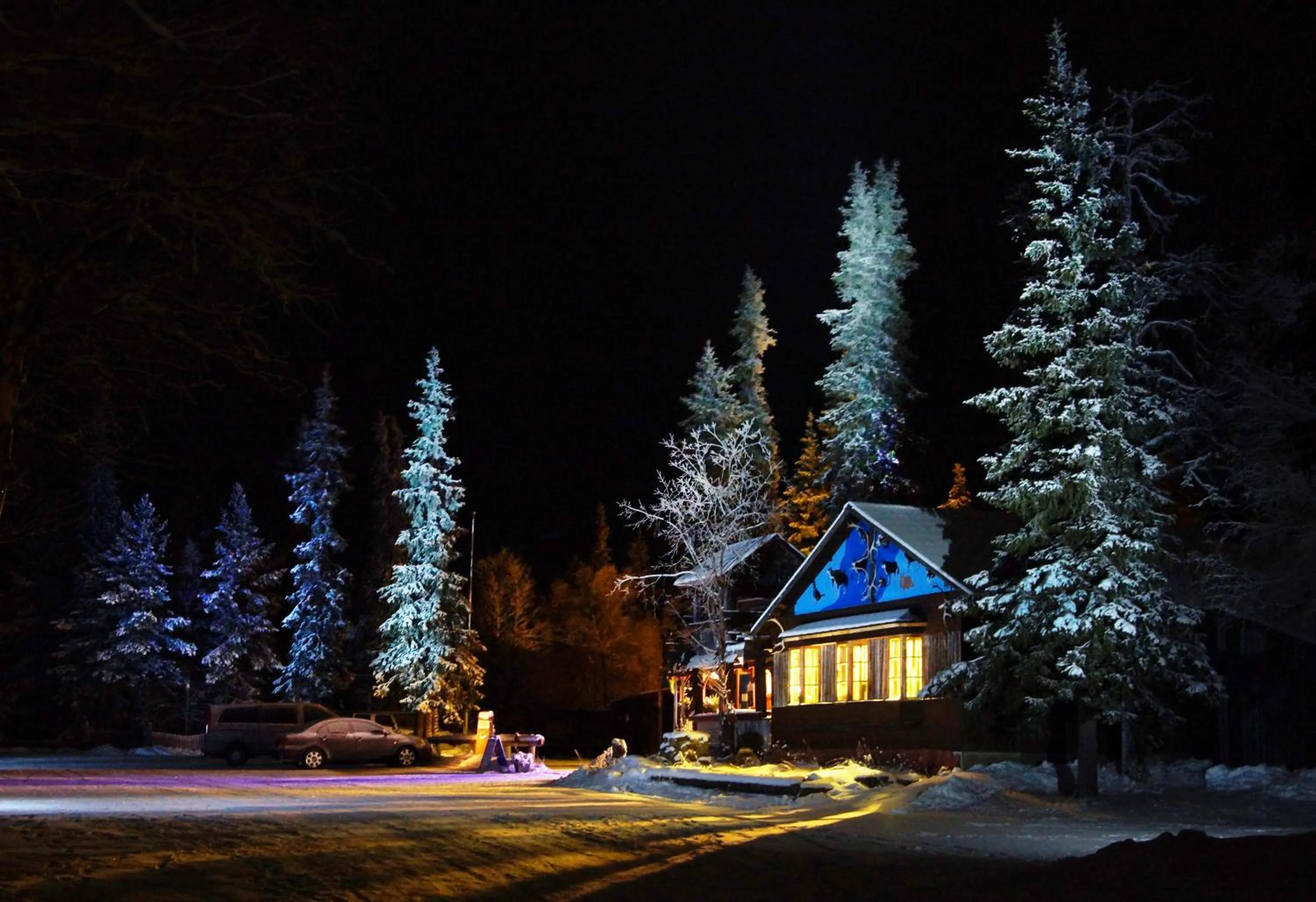 Facade/entrance in Tankavaara Gold Village