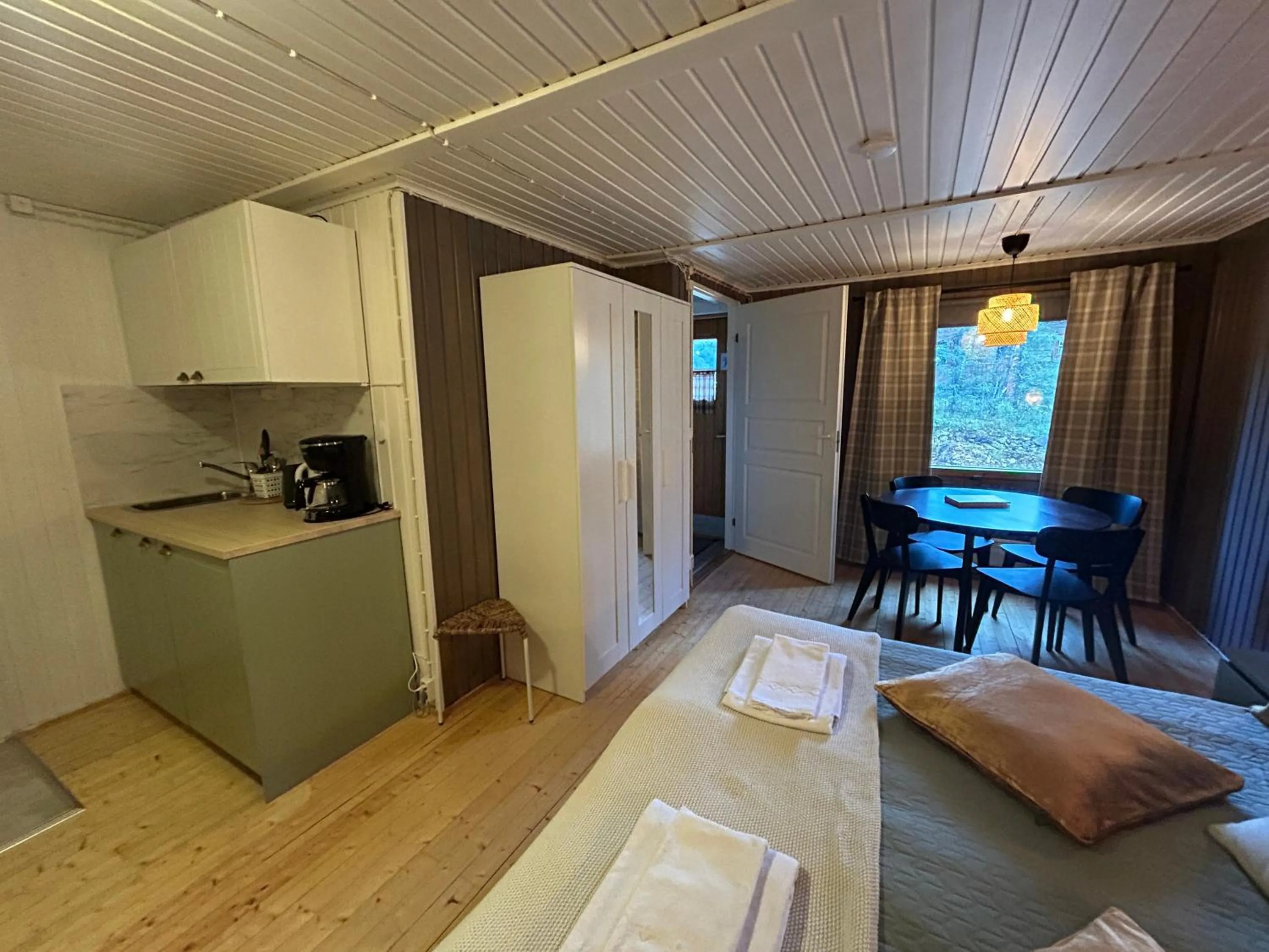 Bed in Tankavaara Gold Village