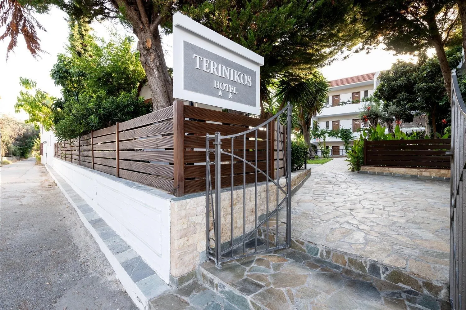 Facade/entrance in Terinikos Sunny Garden Hotel & Junior Suites