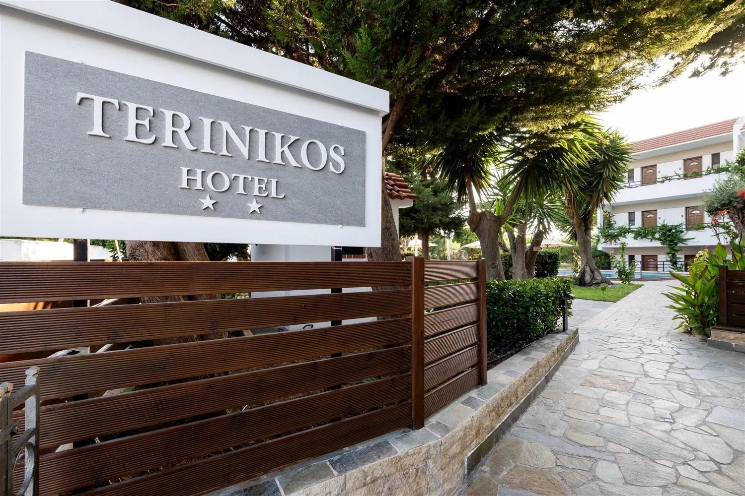 Facade/entrance in Terinikos Sunny Garden Hotel & Junior Suites