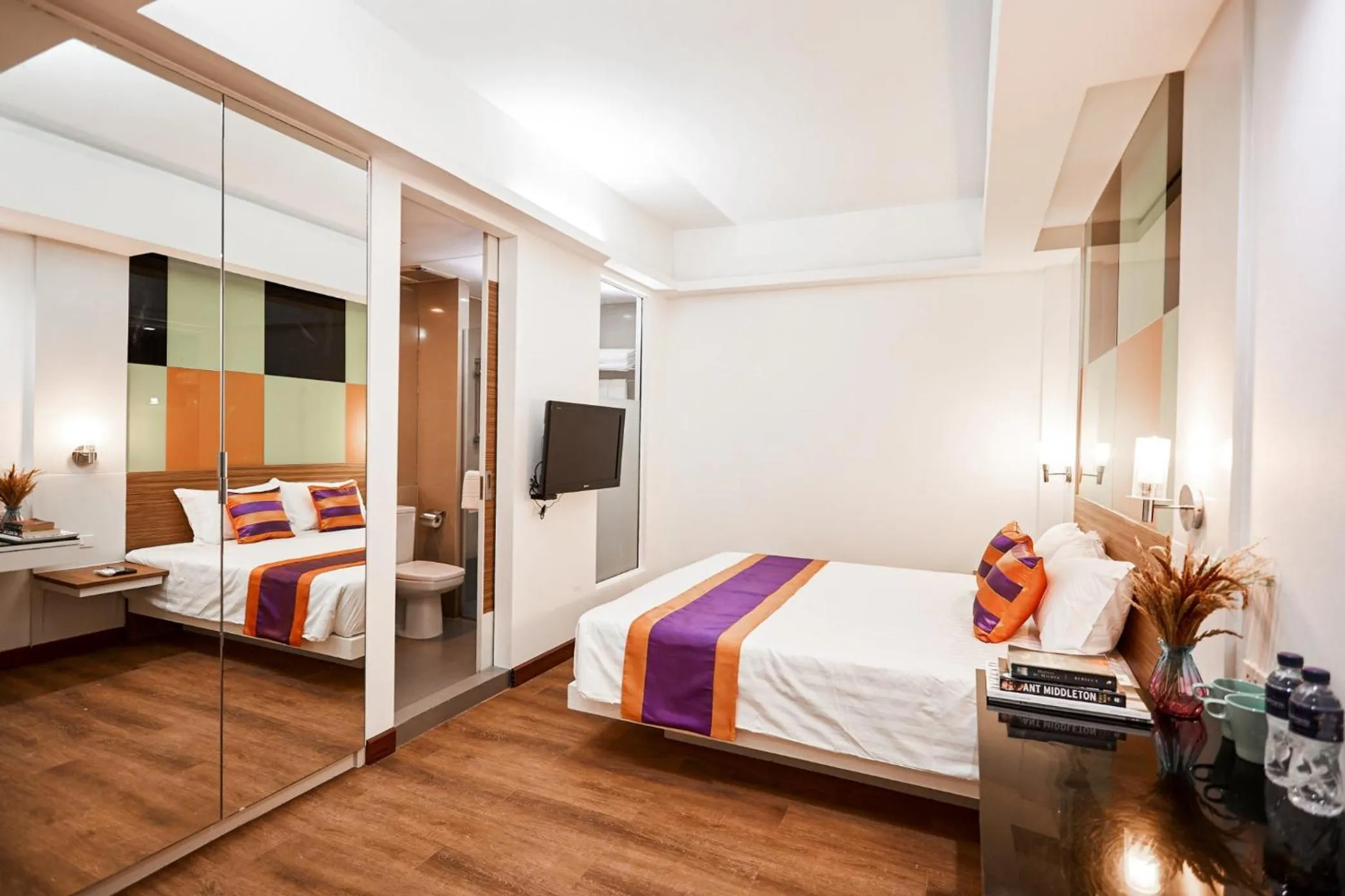 Bedroom, Bed in Studio Asoke