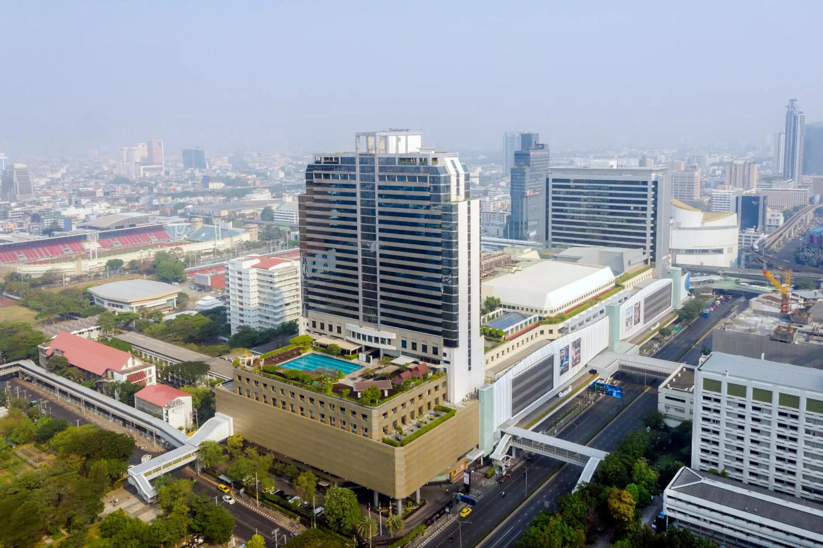 Property building in Pathumwan Princess Hotel